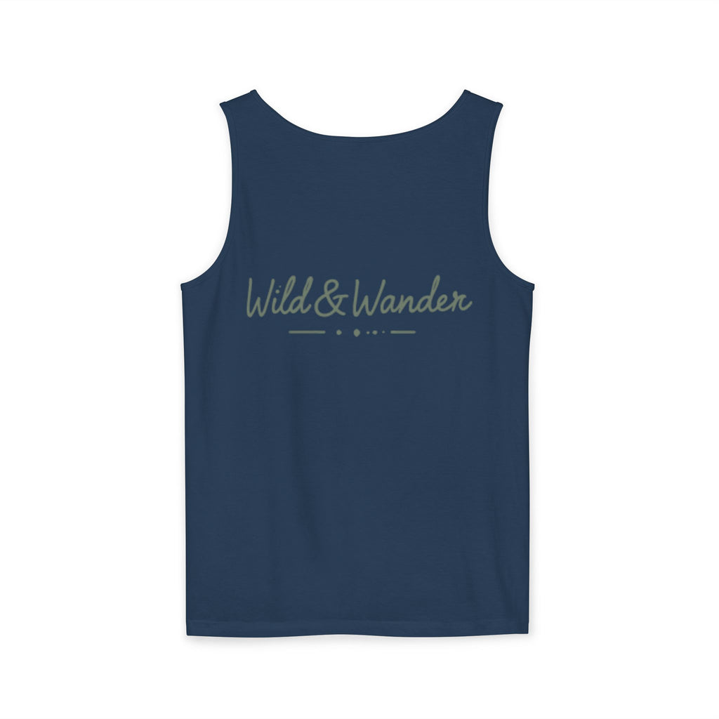 Mountain Sunrise Tank Top - Comfort Colors Garment-Dyed Unisex Muscle Tank | Soft Cotton Nature-Inspired Summer Shirt