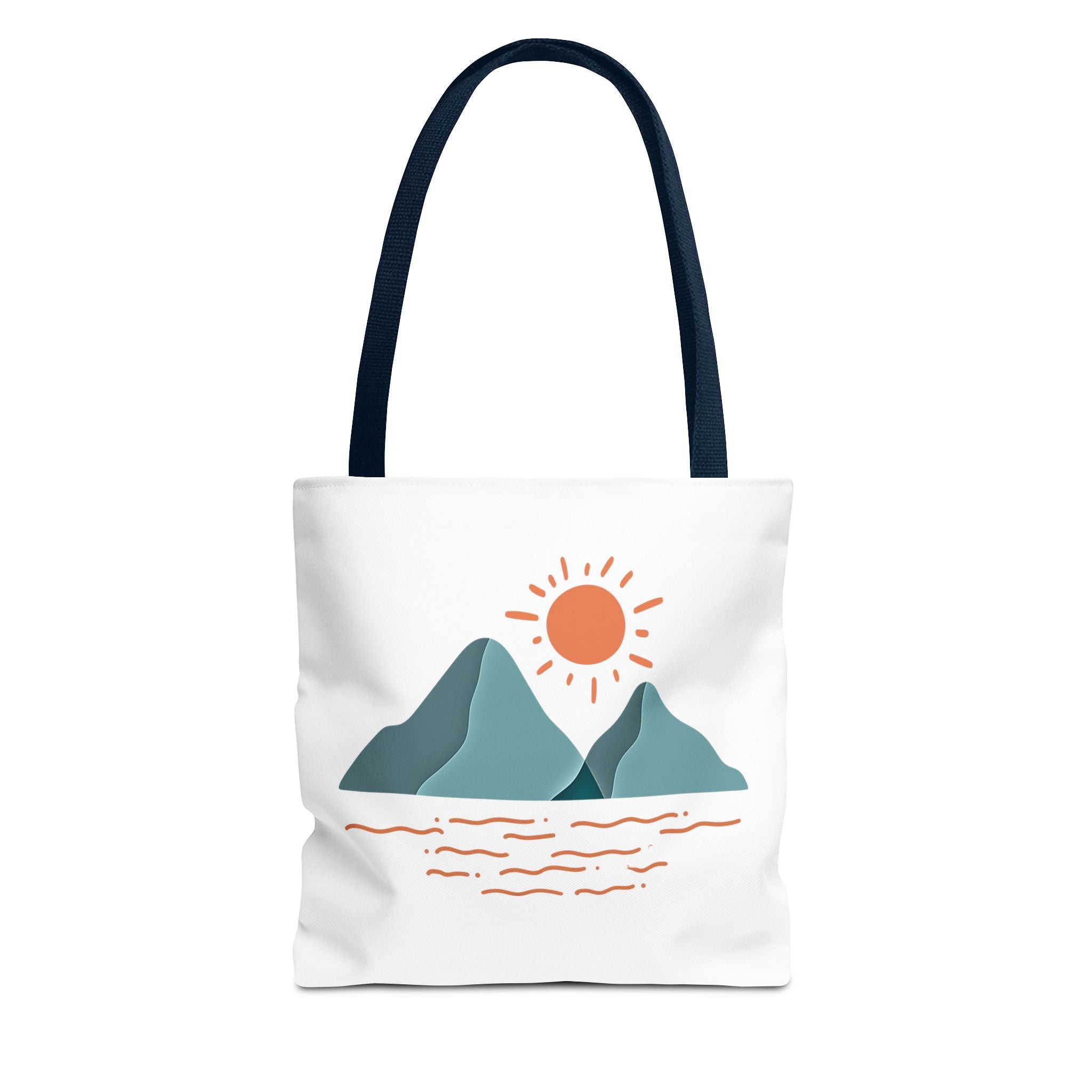 Mountain Sunrise Tote Bag - Minimal Nature Print by Wild & Wander (Free Shipping)