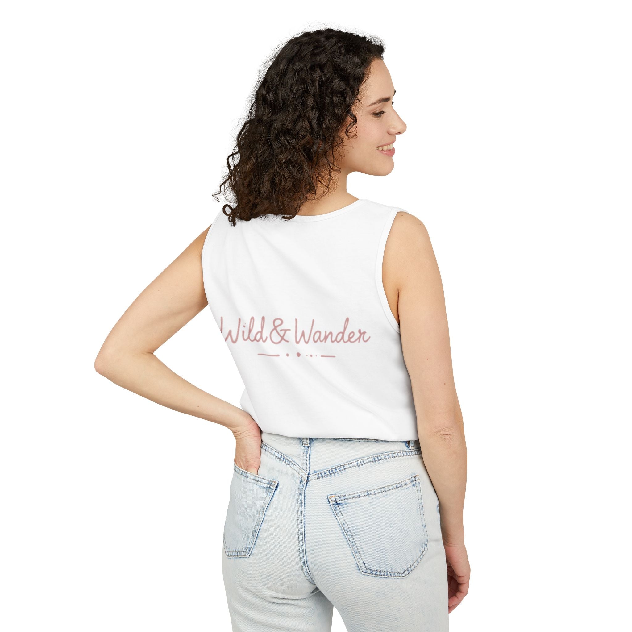 Wander Always Tank Top - Comfort Colors Garment-Dyed Muscle Tank | Wild & Wander Nature-Inspired Summer Shirt