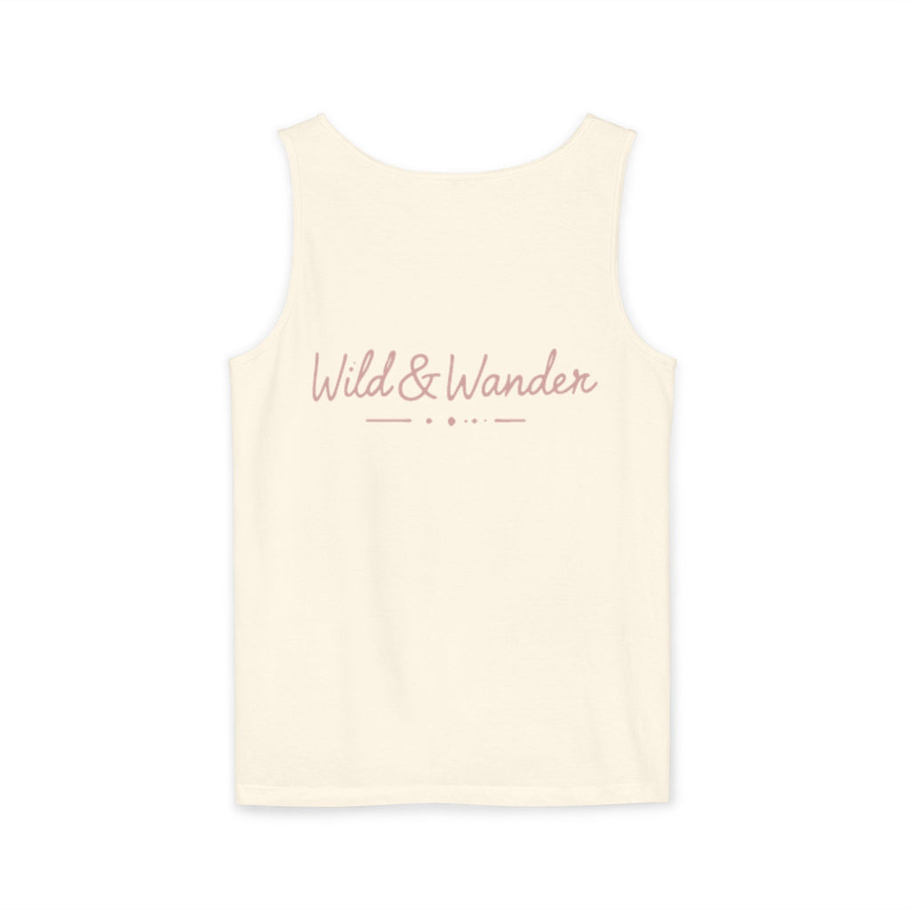 Wander Always Tank Top - Comfort Colors Garment-Dyed Muscle Tank | Wild & Wander Nature-Inspired Summer Shirt