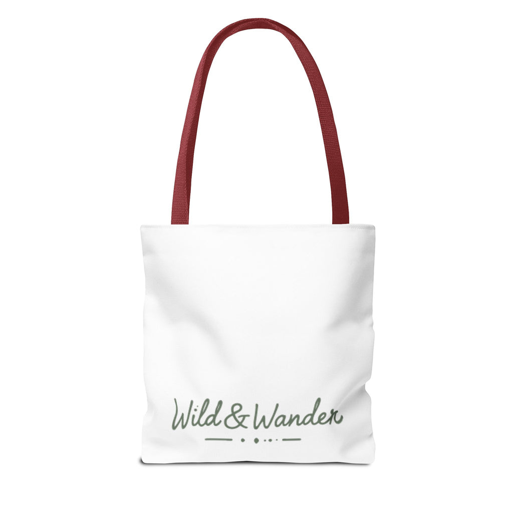 Get a Little Wild Tote Bag - Bear Forest Design | Durable Cotton Handle Market Bag
