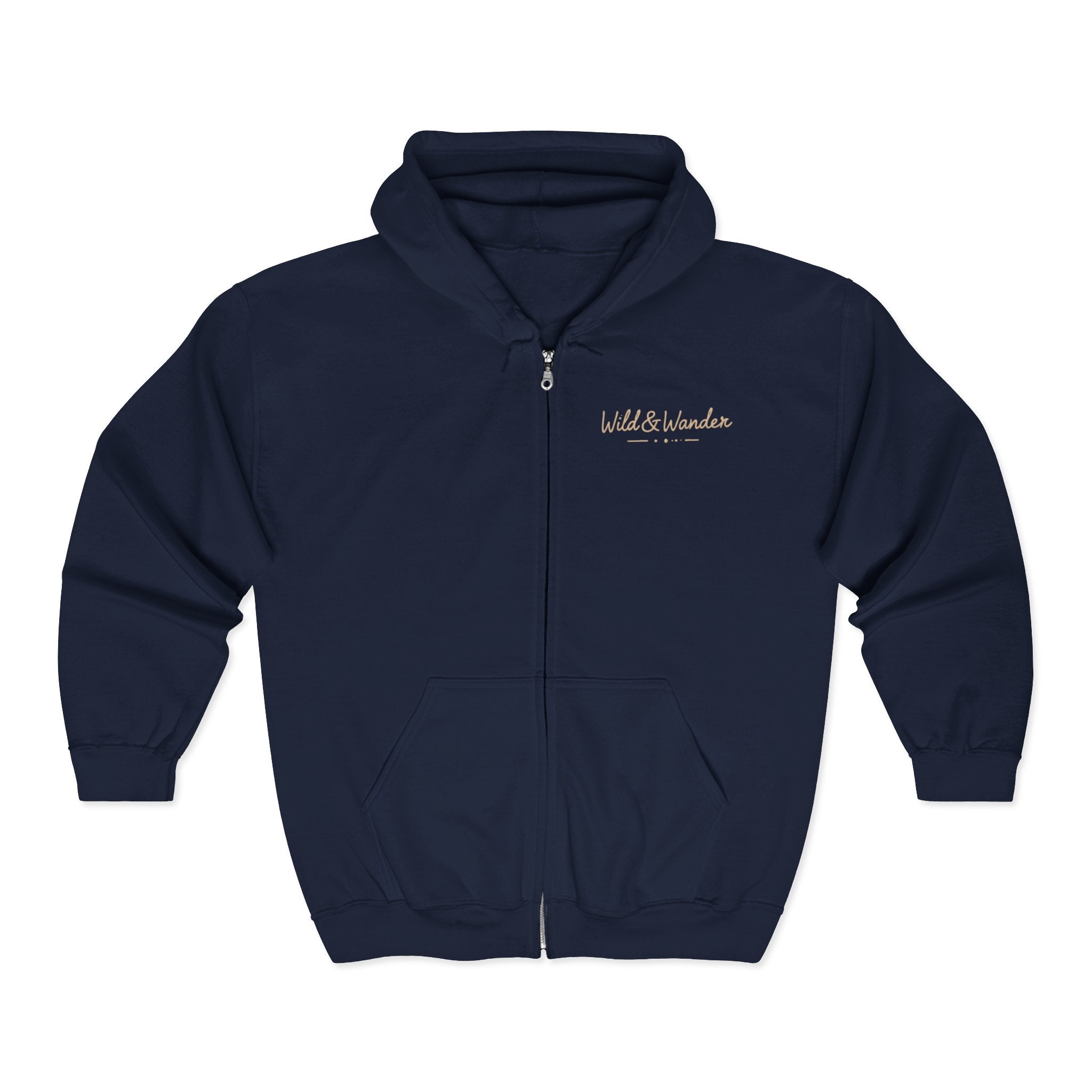 Mountain Sunrise Zip-Up Hoodie - Soft Fleece Adventure Jacket | Wild & Wander Embroidered Zip-Up Sweatshirt