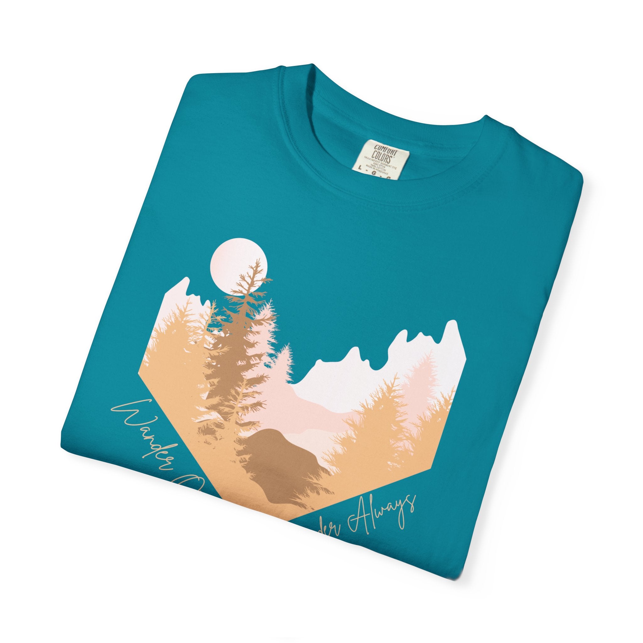 Wander Often Soft Sunrise T-Shirt | Wild & Wander Adventure Tee | Comfort Colors Garment-Dyed Shirt