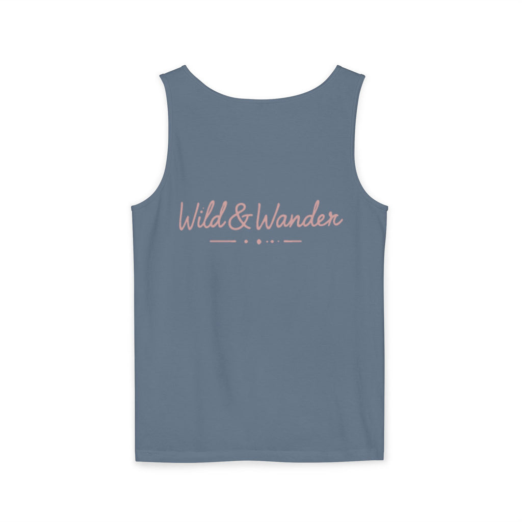 Wander Always Tank Top - Comfort Colors Garment-Dyed Muscle Tank | Wild & Wander Nature-Inspired Summer Shirt