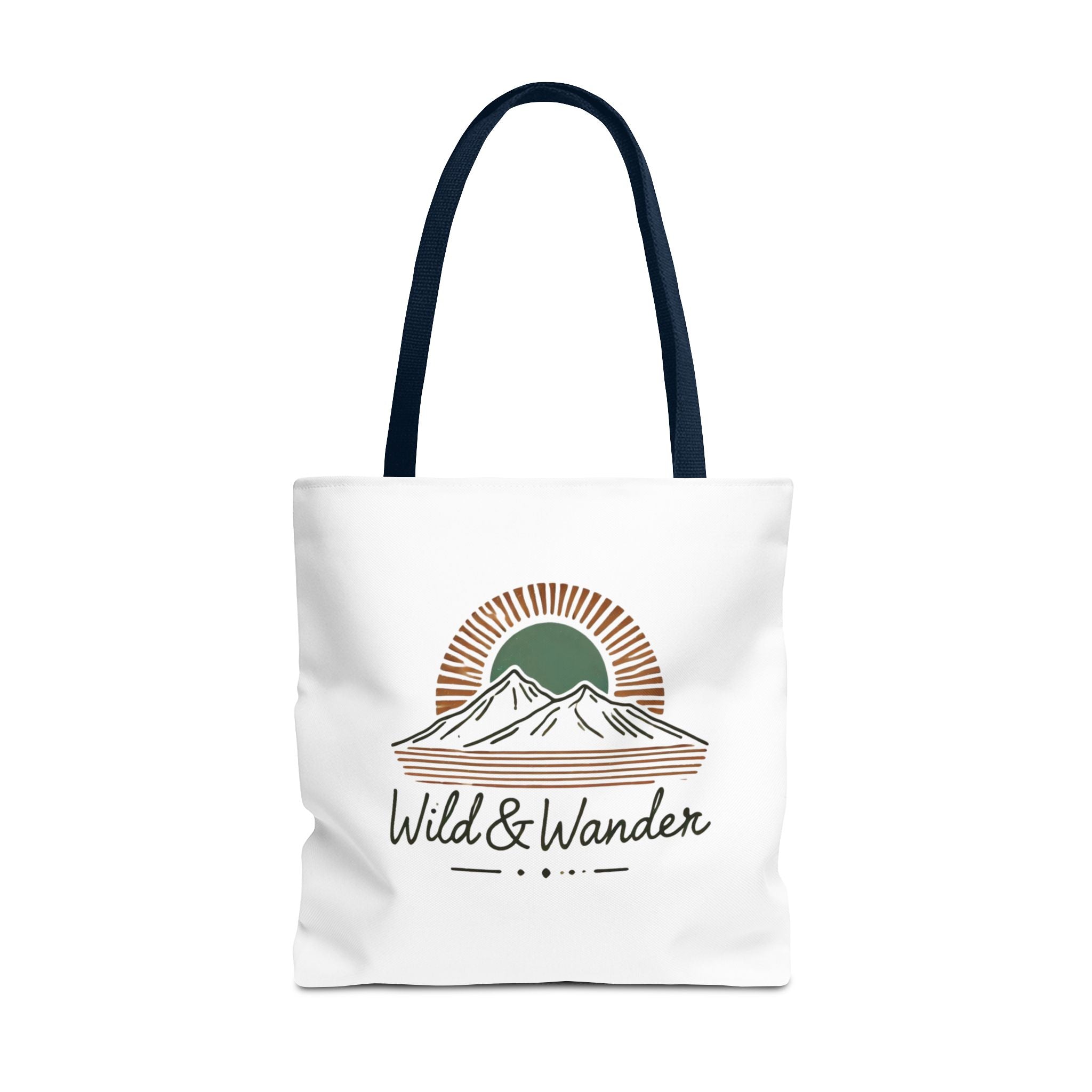Wild & Wander Logo Tote Bag - Durable All-Over Print Adventure Tote (3 Sizes)