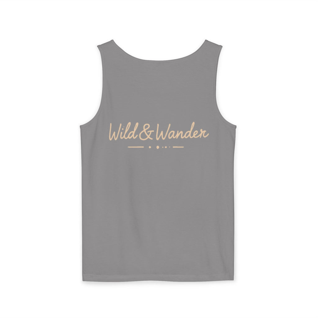 Wander Often Tank Top - Comfort Colors Garment-Dyed Muscle Tank | Earthy Adventure Summer Shirt by Wild & Wander