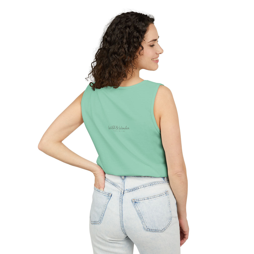 Get a Little Wild Bear Tank Top - Nature Graphic | Soft Garment-Dyed Unisex Fit