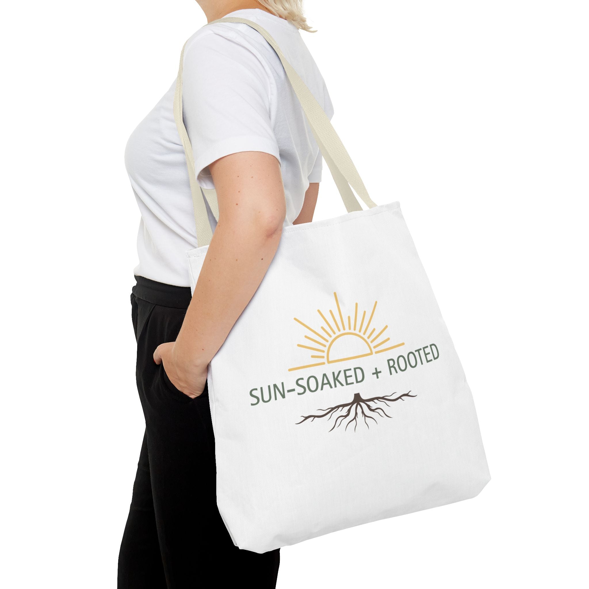 Wild & Wander Sun-Soaked + Rooted Tote Bag - Boho Carryall for Soft Adventure Days