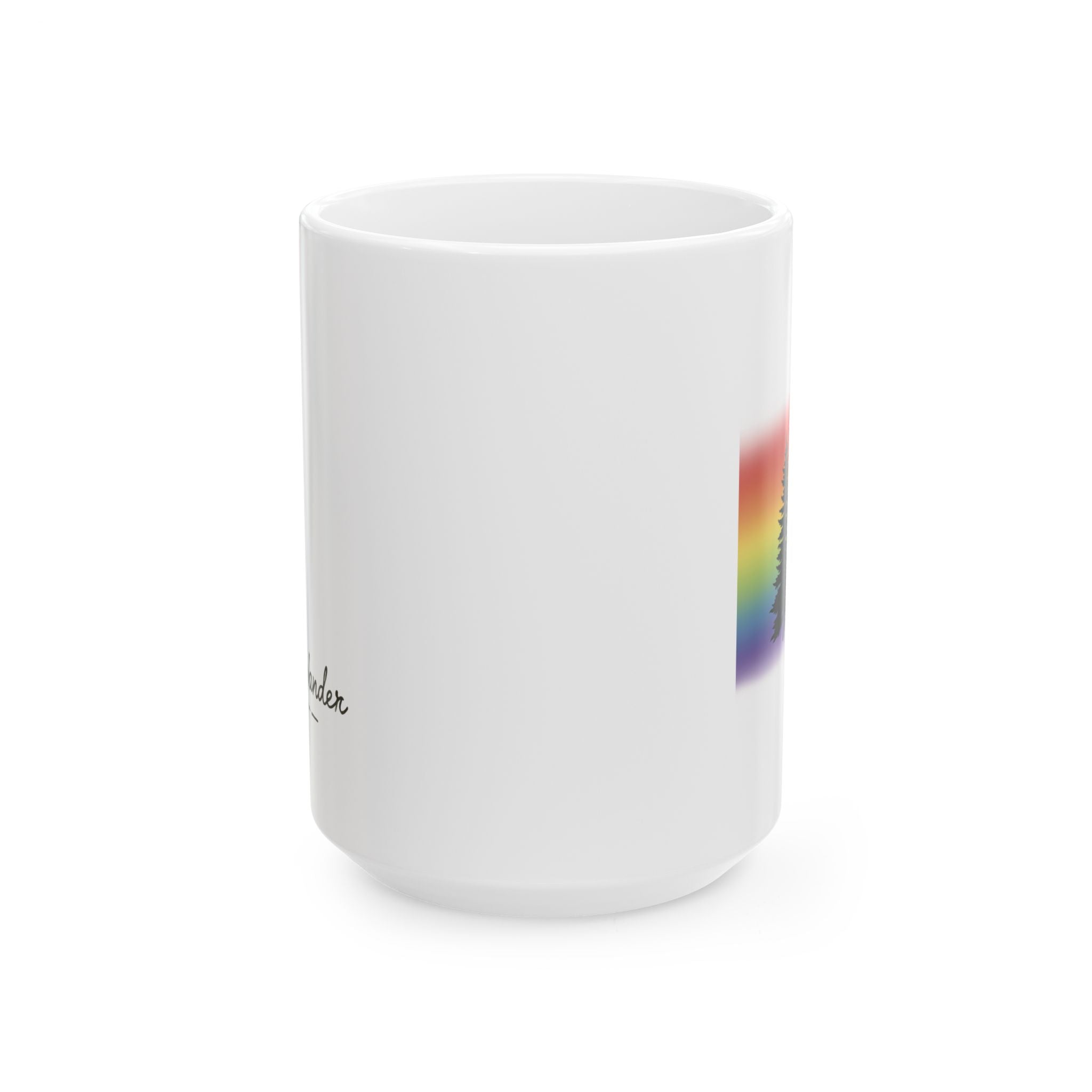 Rainbow Pride Tree Mug | LGBTQ+ Nature Ceramic Coffee Cup | Queer Morning Ritual Mug | Gay Pride Gift | Wild & Wander