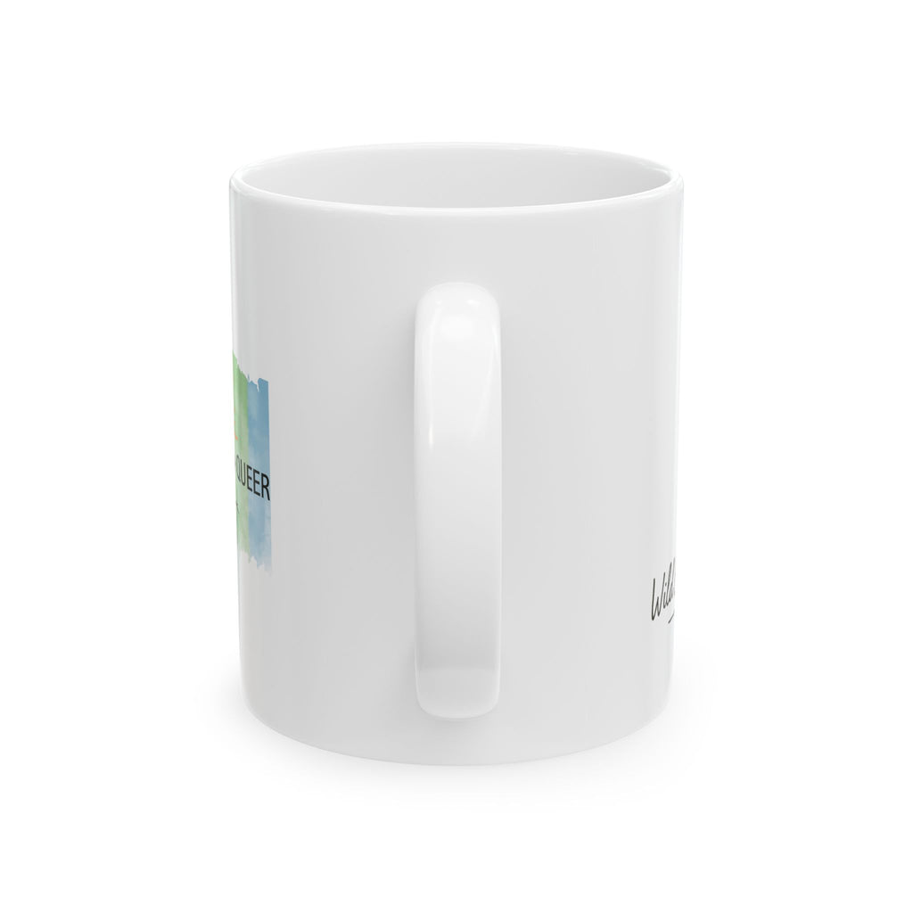 Sun-Soaked + Queer Pride Mug | LGBTQ+ Rainbow Roots Coffee Cup | Queer Morning Ritual Mug | Gay Pride Gift | Wild & Wander Ceramic Mug