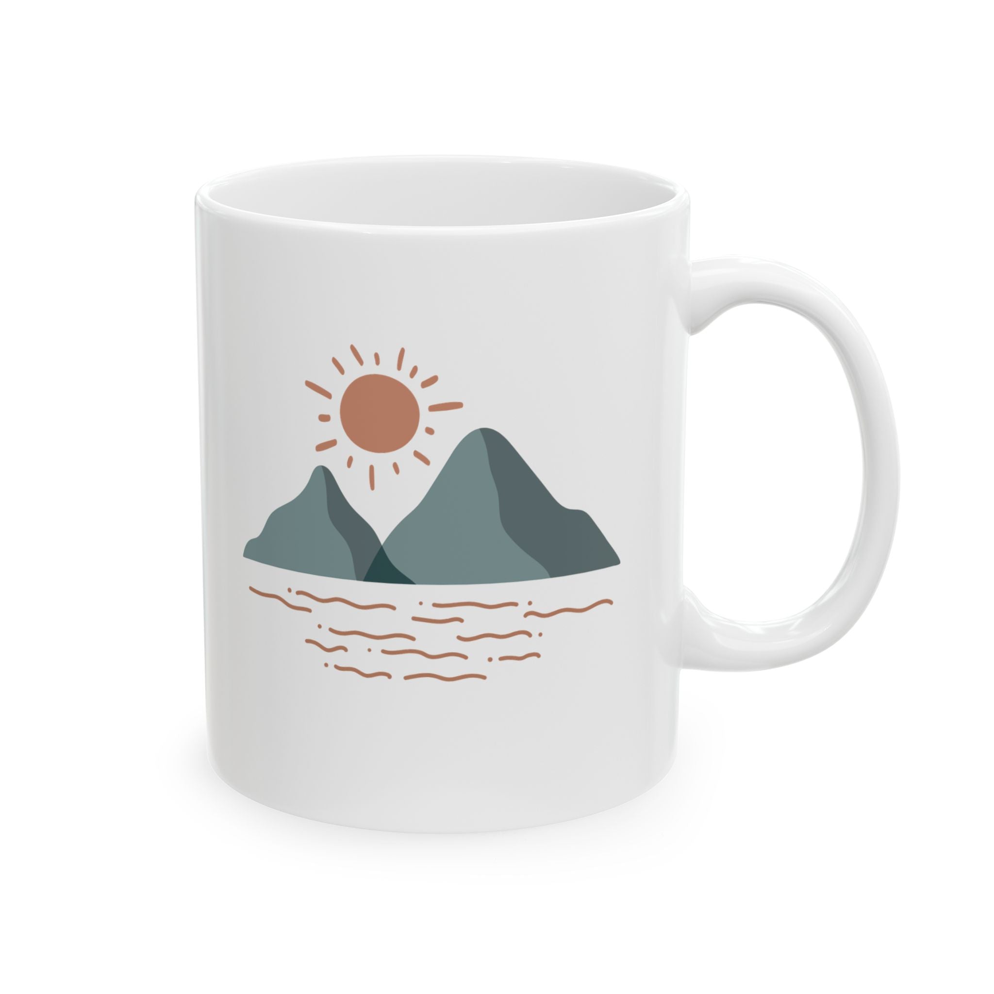 Mountain Sunrise Mug - Wild & Wander Nature-Inspired Ceramic Coffee Cup