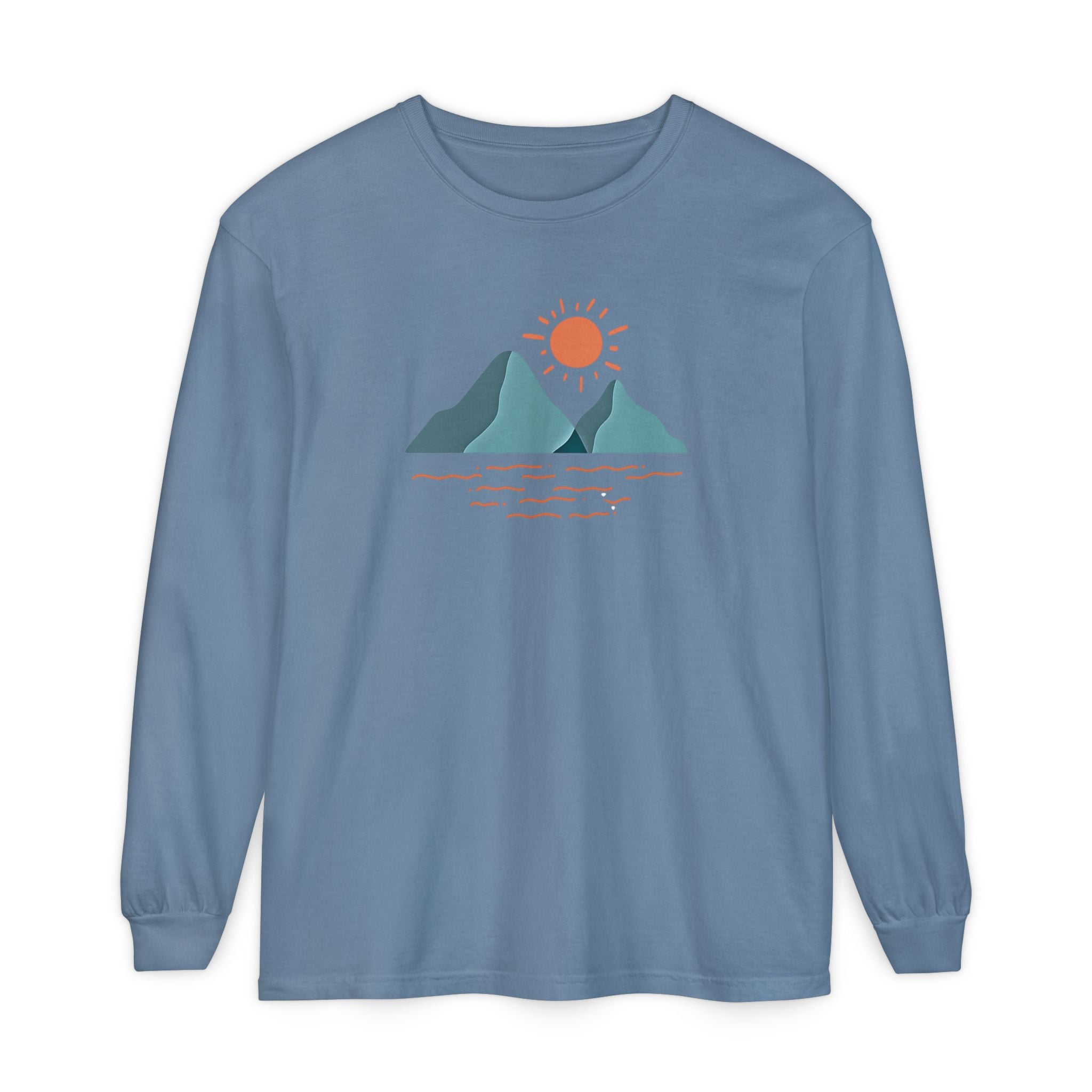Mountain Sunrise Long Sleeve Tee - Wild & Wander Adventure Shirt