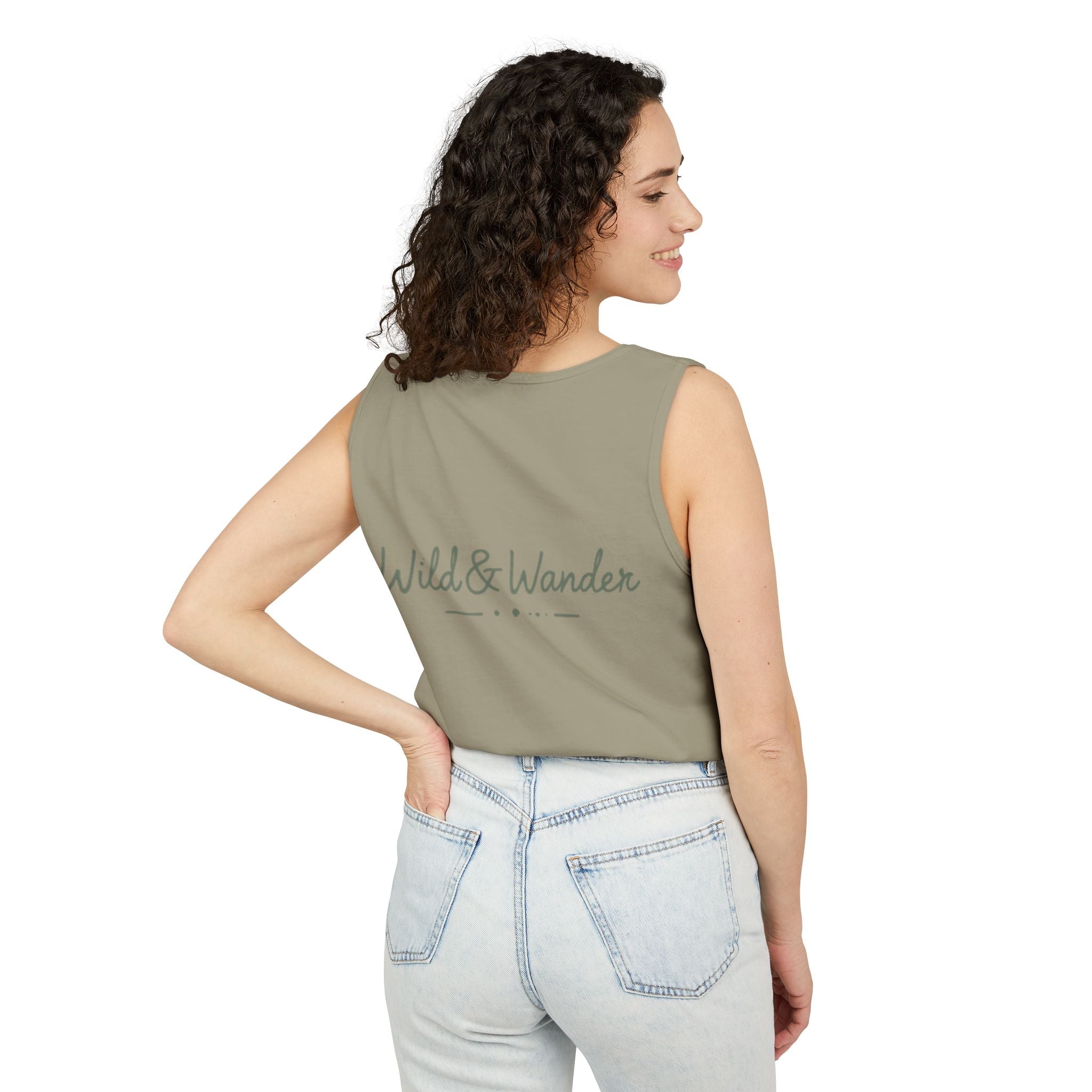 Mountain Sunrise Tank Top - Comfort Colors Garment-Dyed Unisex Muscle Tank | Soft Cotton Nature-Inspired Summer Shirt