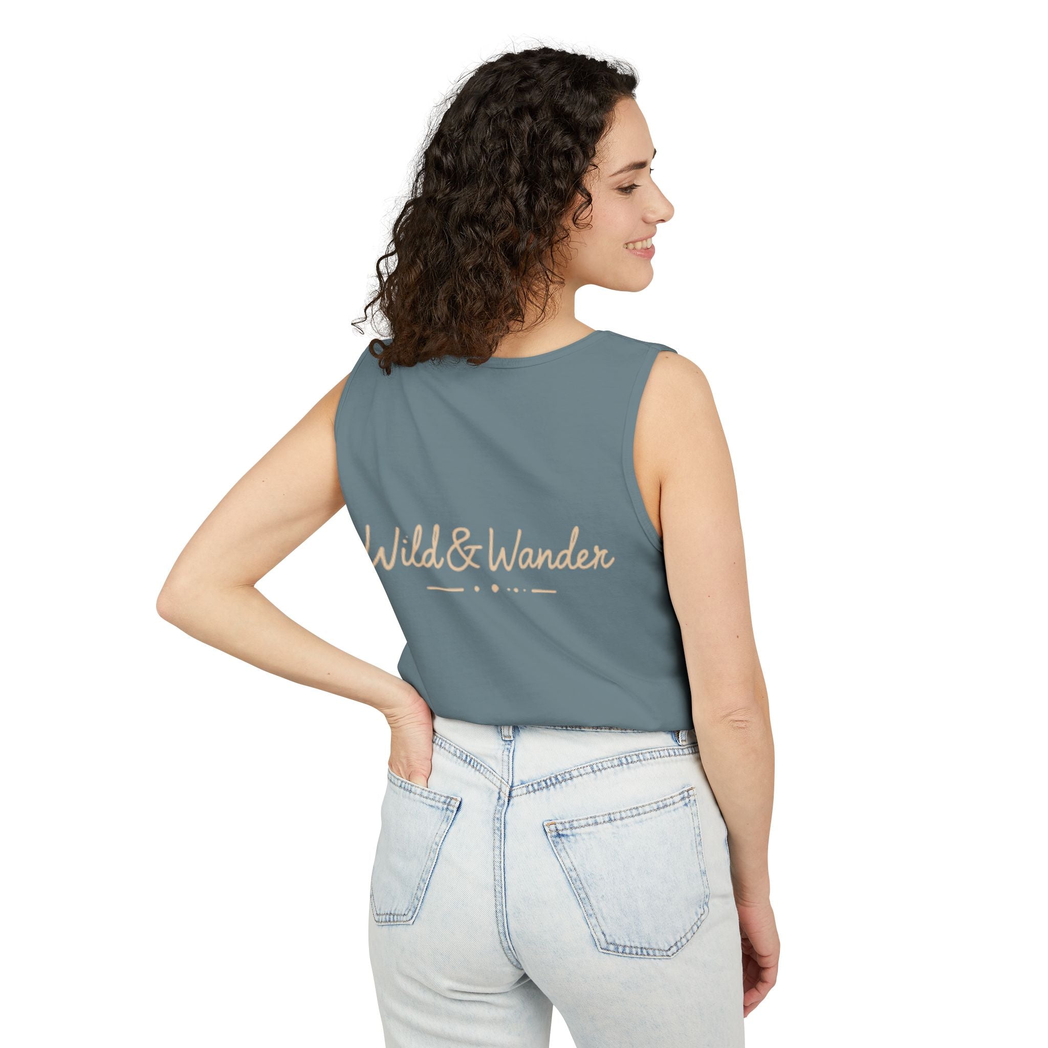 Wander Often Tank Top - Comfort Colors Garment-Dyed Muscle Tank | Earthy Adventure Summer Shirt by Wild & Wander