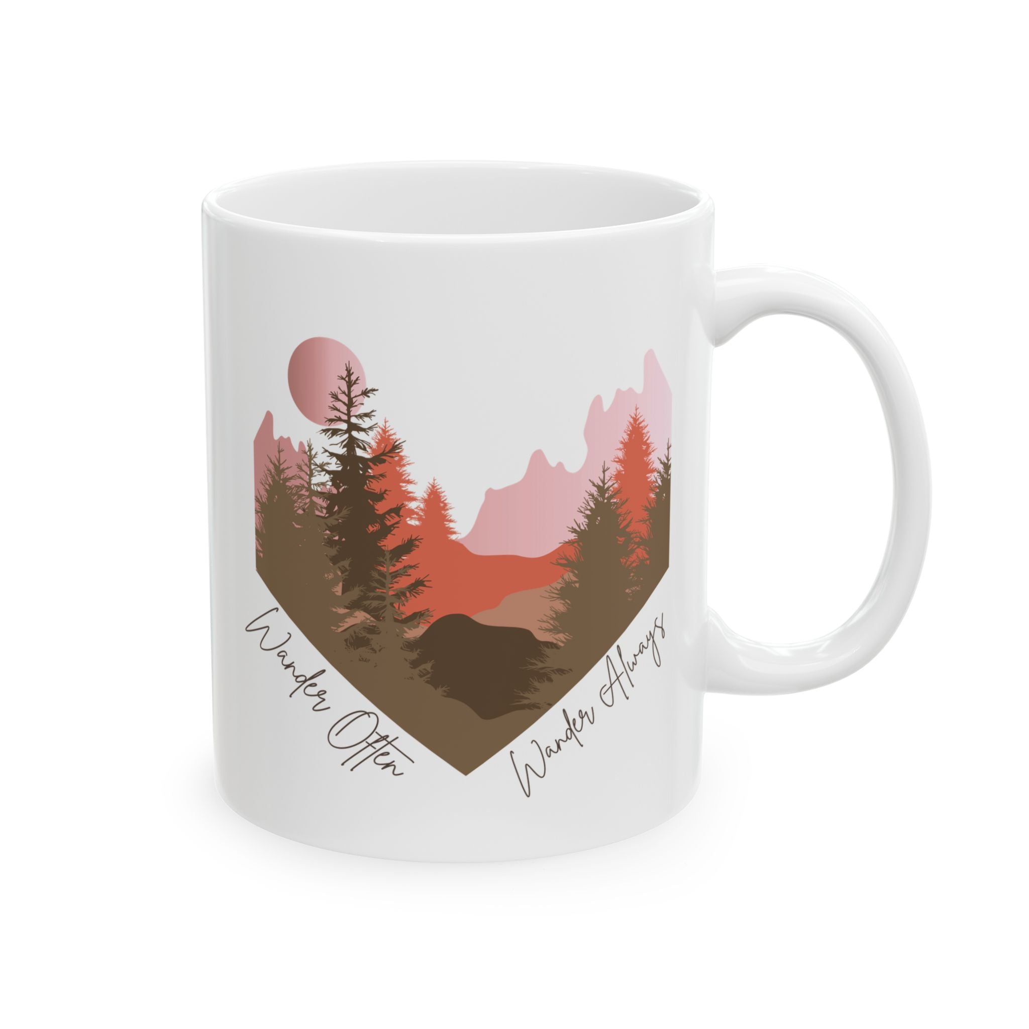 Wander Always Mug - Adventure-Inspired Ceramic Coffee Cup | Wild & Wander Nature Gift