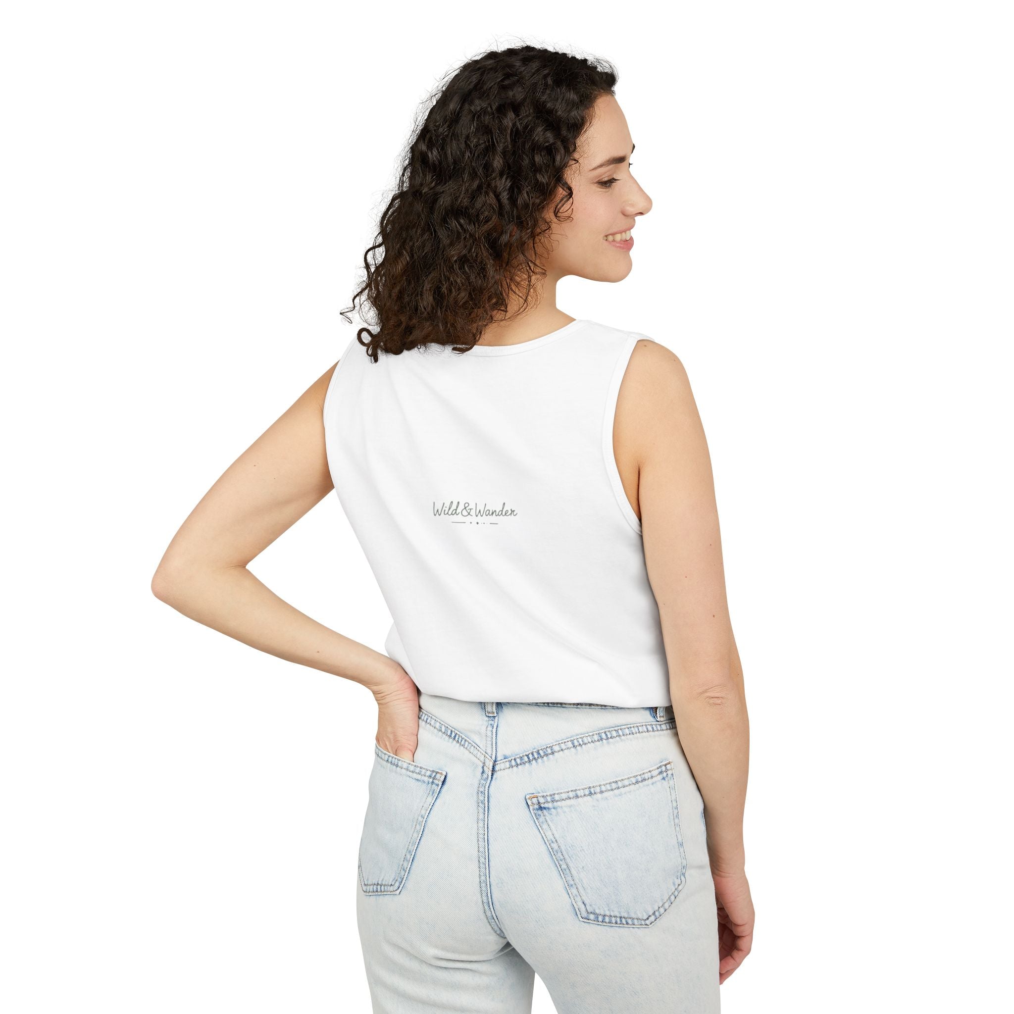 Get a Little Wild Bear Tank Top - Nature Graphic | Soft Garment-Dyed Unisex Fit
