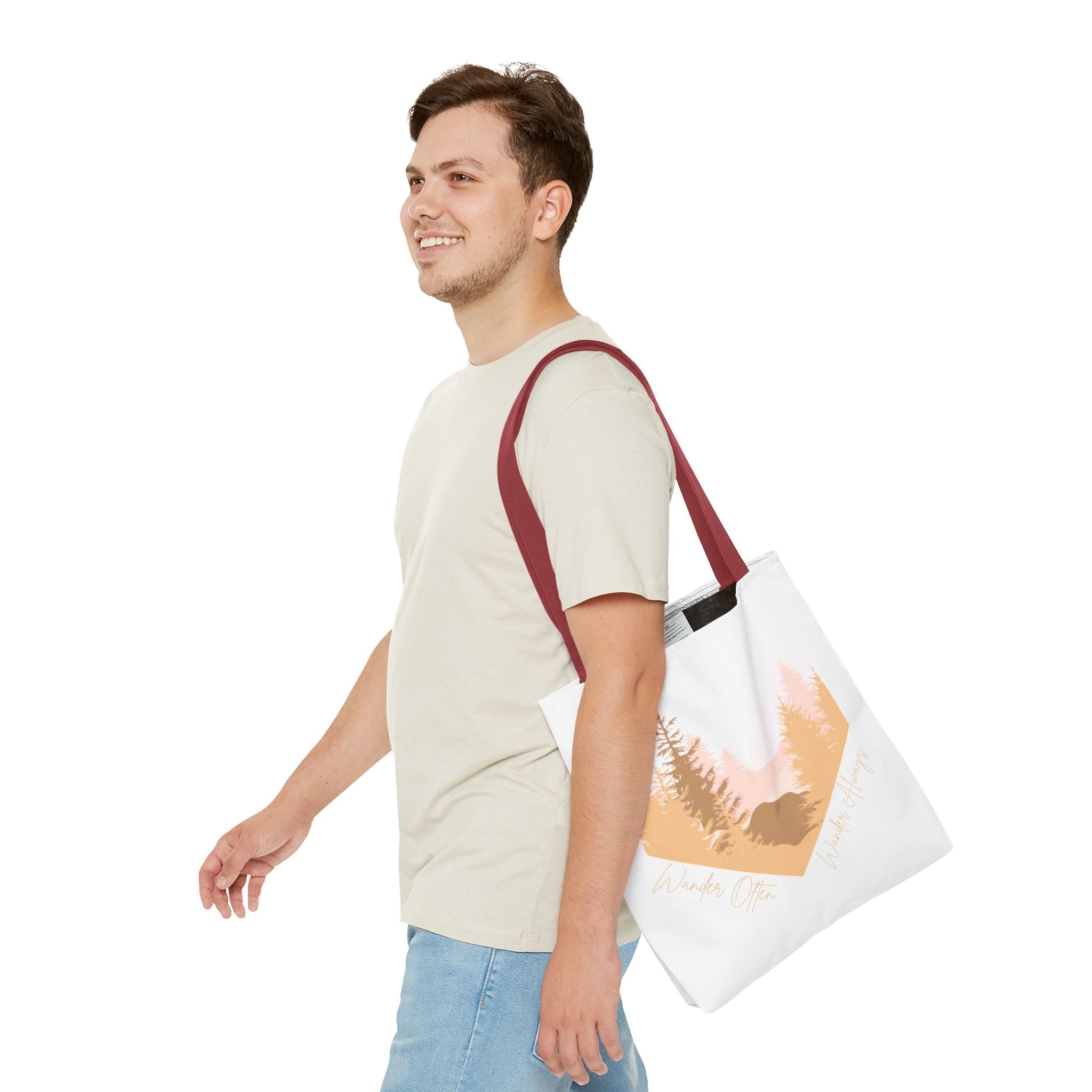 Wander Often Golden Hour Heart Tote Bag - Wild & Wander Collection (Free Shipping)