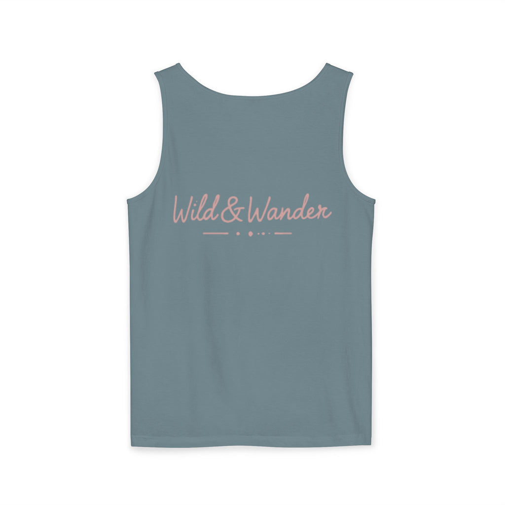 Wander Always Tank Top - Comfort Colors Garment-Dyed Muscle Tank | Wild & Wander Nature-Inspired Summer Shirt