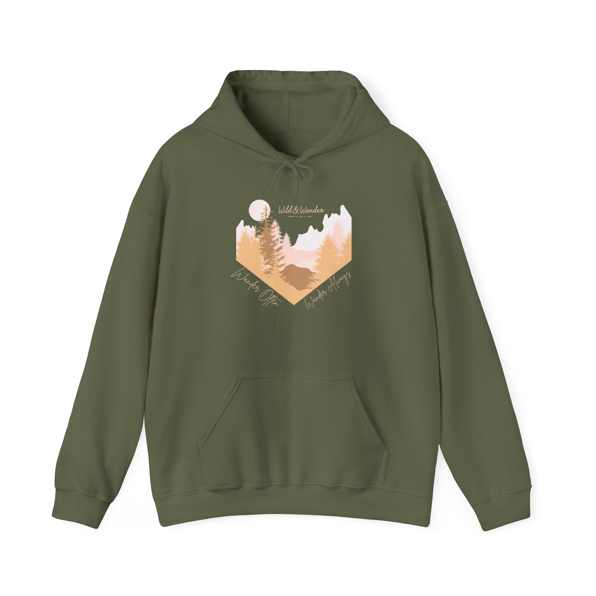 Wander Often Hoodie - Wild & Wander Adventure Hoodie - Nature-Inspired Cozy Sweatshirt