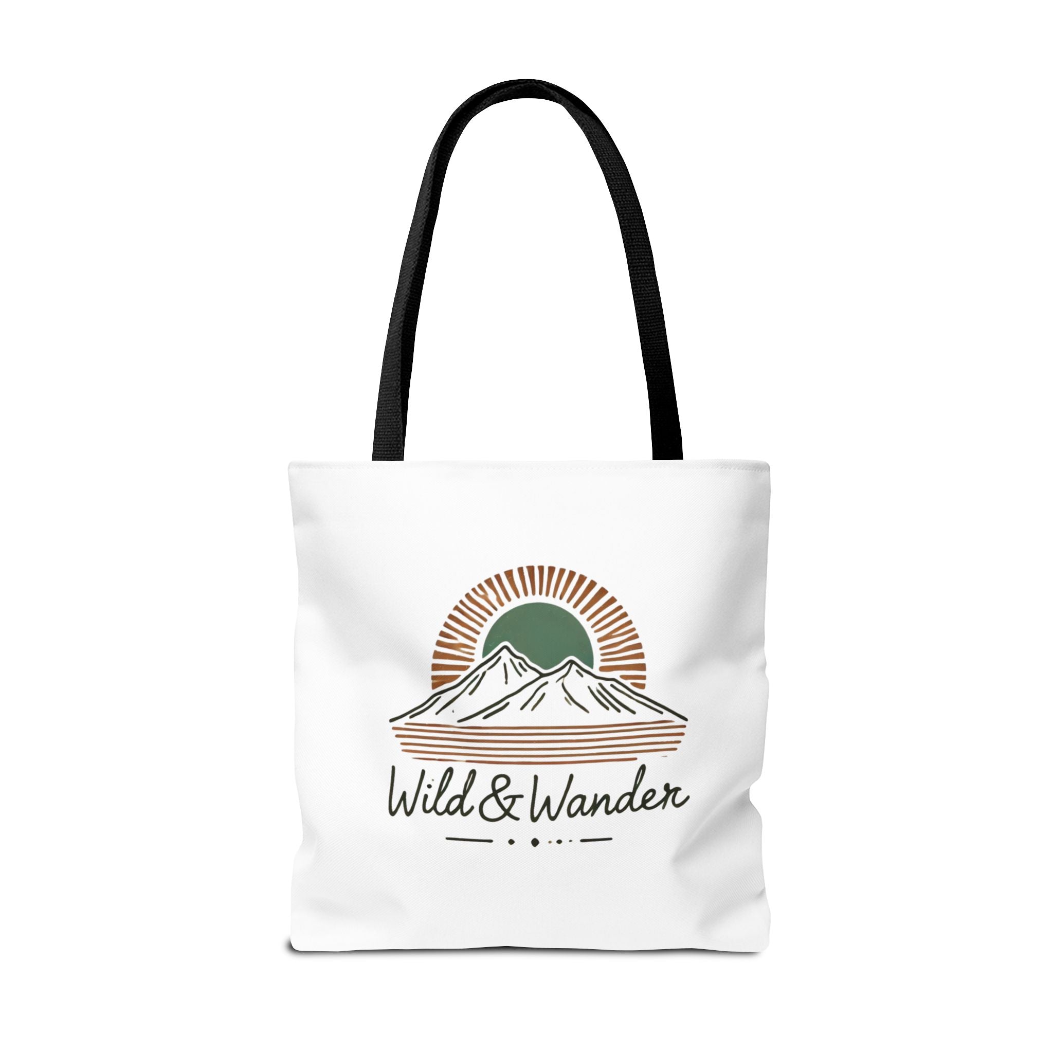 Wild & Wander Logo Tote Bag - Durable All-Over Print Adventure Tote (3 Sizes)