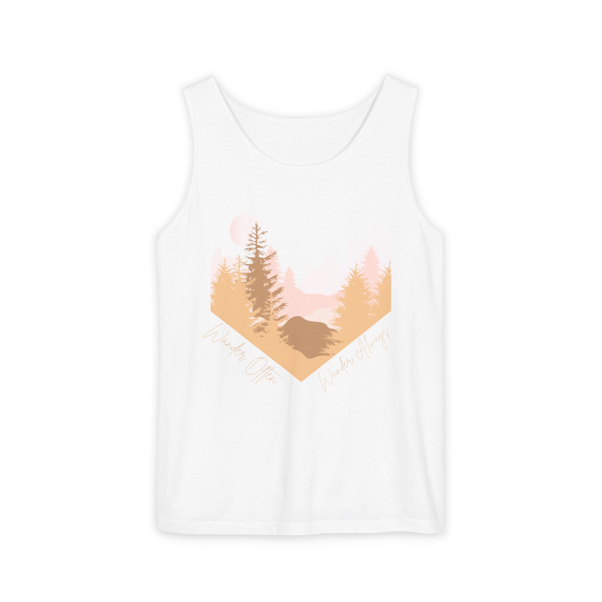 Wander Often Tank Top - Comfort Colors Garment-Dyed Muscle Tank | Earthy Adventure Summer Shirt by Wild & Wander