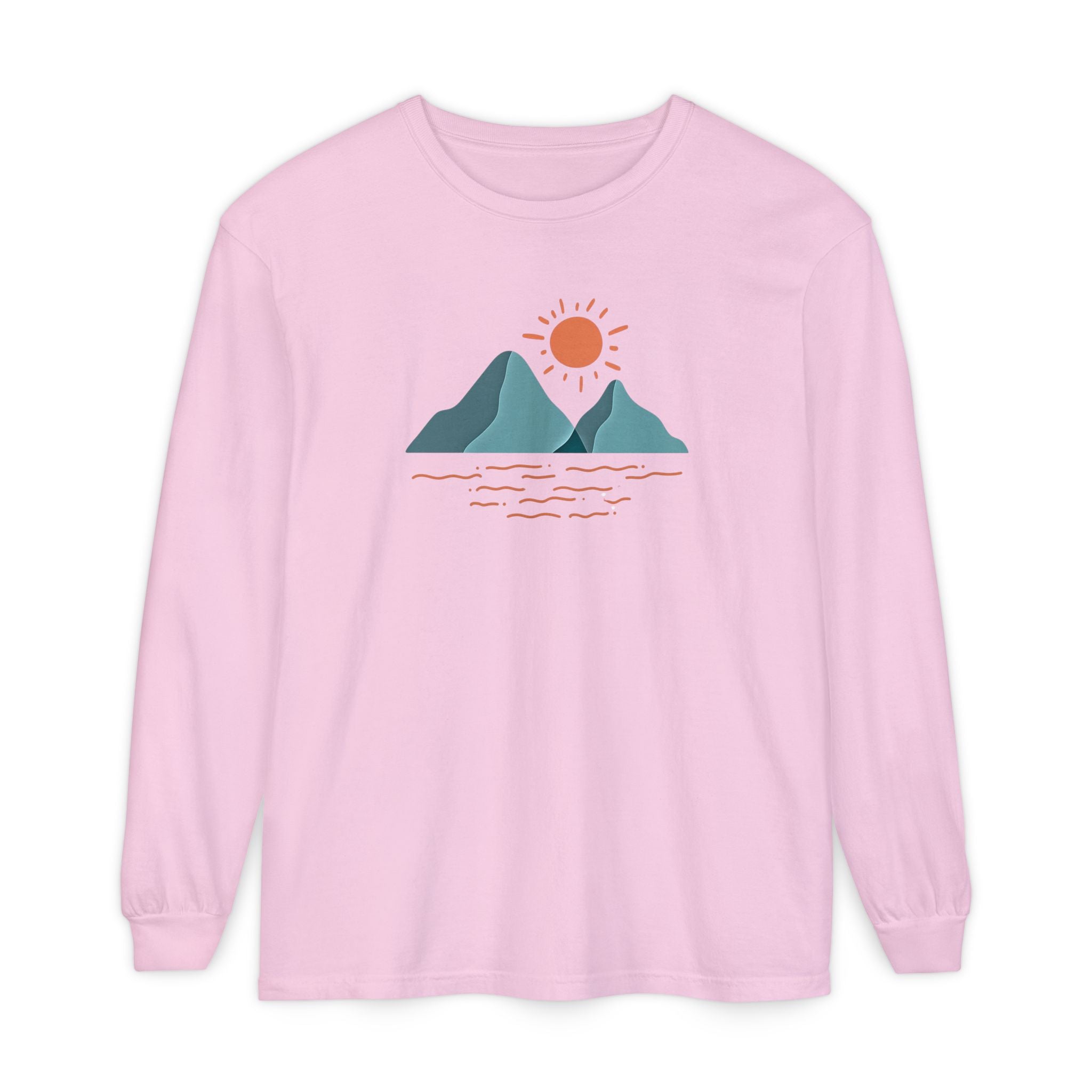 Mountain Sunrise Long Sleeve Tee - Wild & Wander Adventure Shirt
