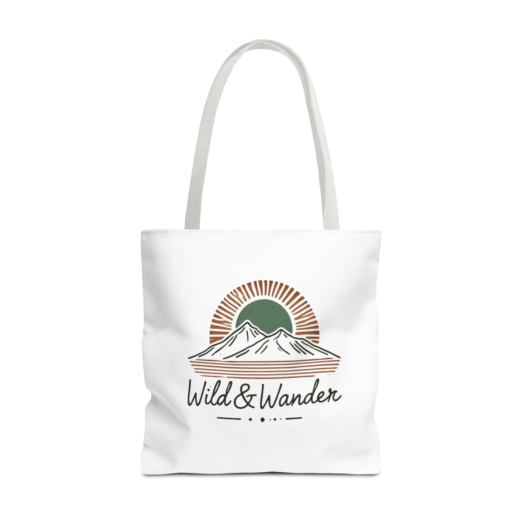 Wild & Wander Logo Tote Bag - Durable All-Over Print Adventure Tote (3 Sizes)