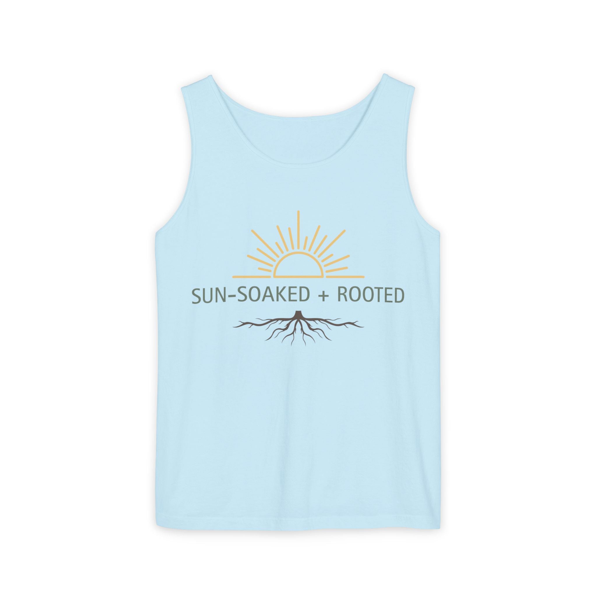 Wild & Wander Sun-Soaked + Rooted Tank Top - Boho Summer Muscle Tank