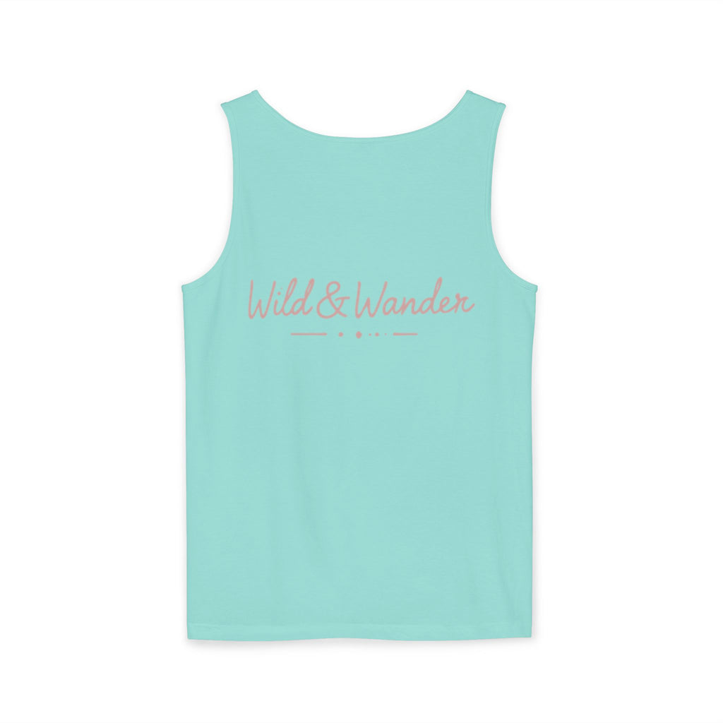 Wander Always Tank Top - Comfort Colors Garment-Dyed Muscle Tank | Wild & Wander Nature-Inspired Summer Shirt