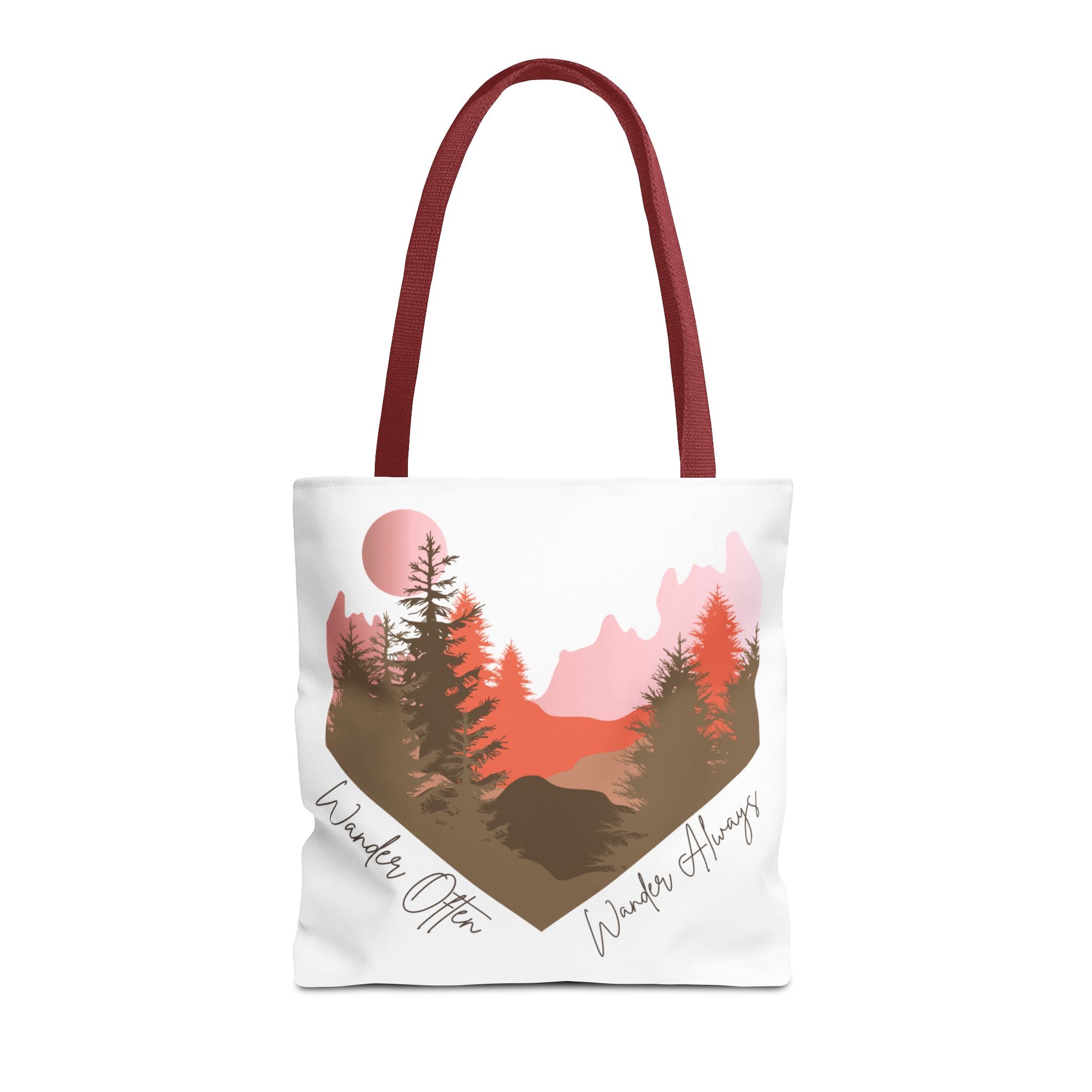 Wander Always Sunset Mountain Heart Tote Bag - Wild & Wander Collection (Free Shipping)
