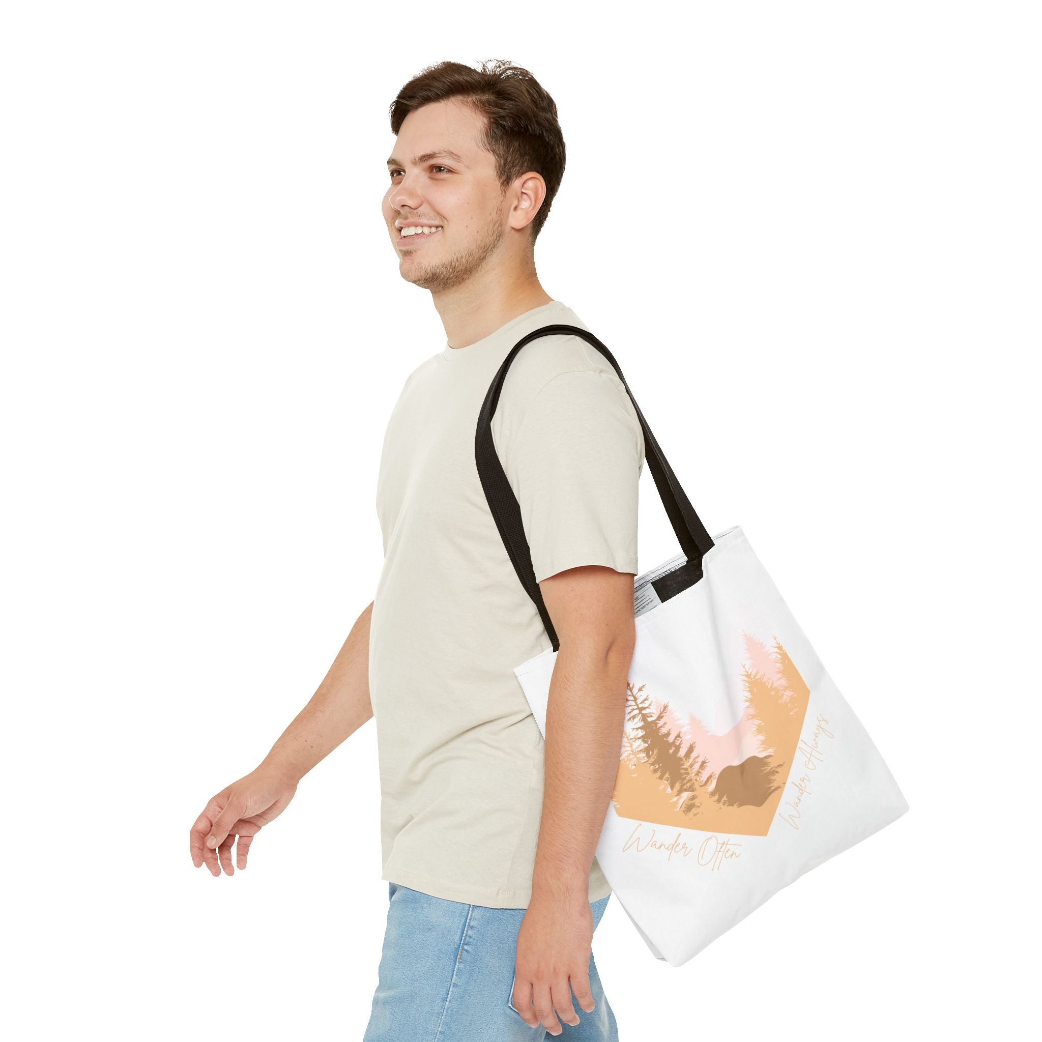 Wander Often Golden Hour Heart Tote Bag - Wild & Wander Collection (Free Shipping)