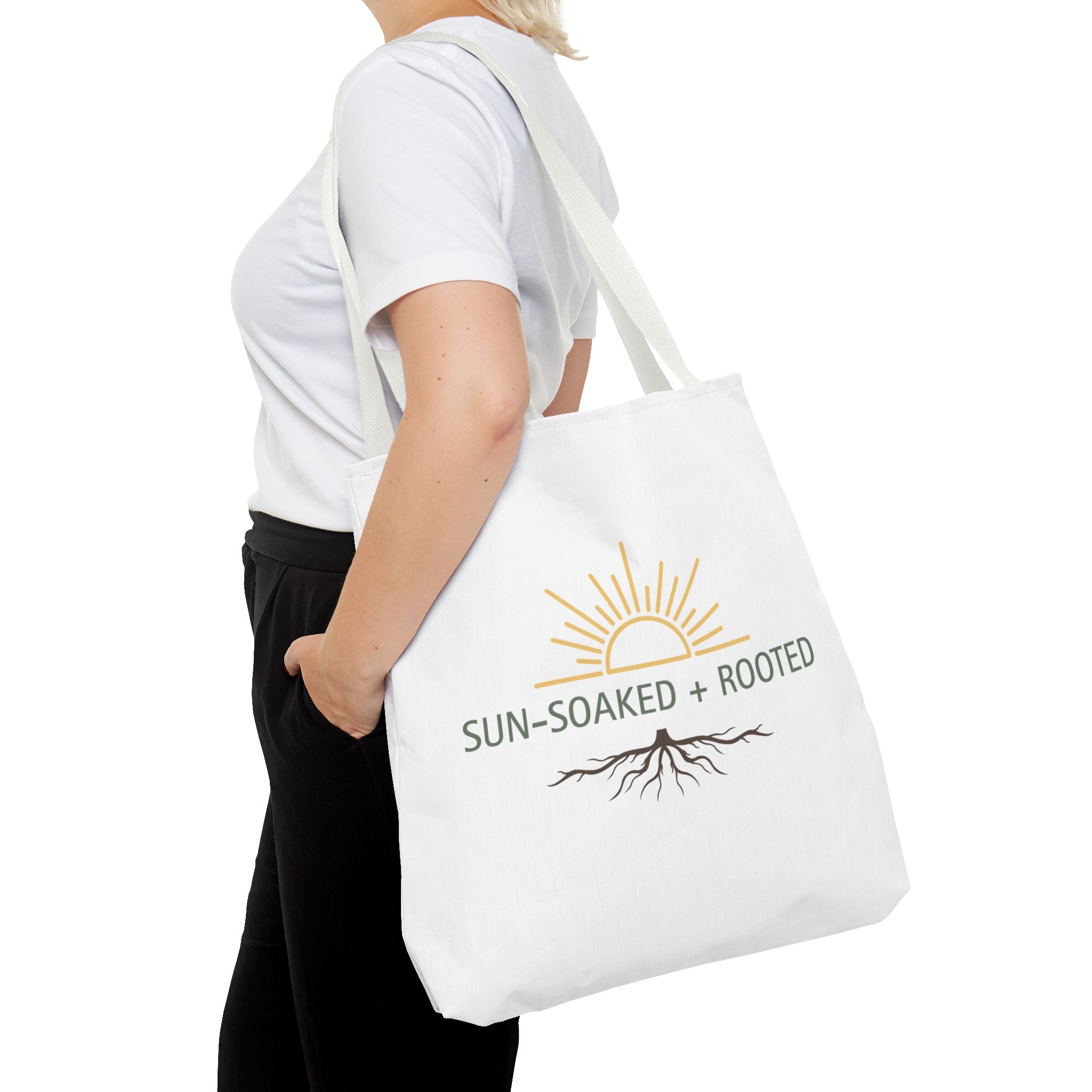 Wild & Wander Sun-Soaked + Rooted Tote Bag - Boho Carryall for Soft Adventure Days