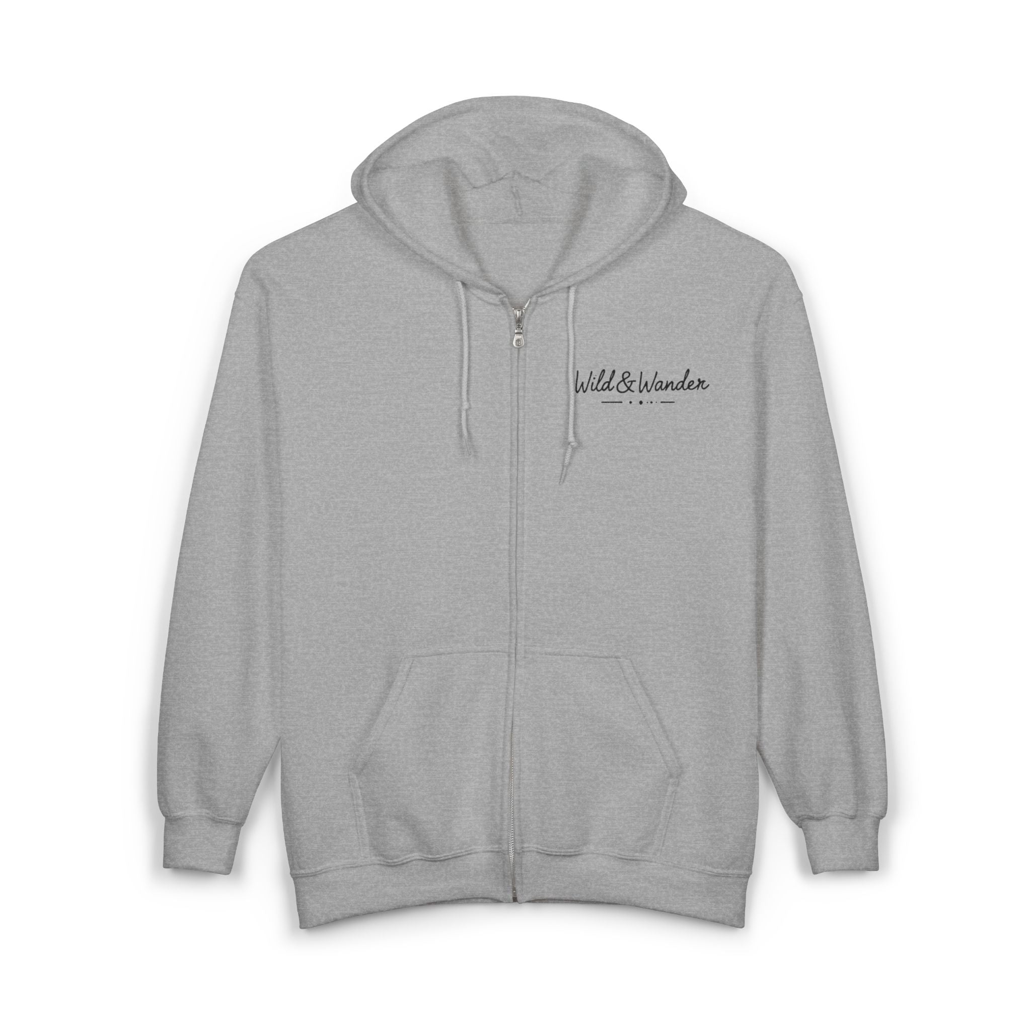 Mountain Sunrise Zip-Up Hoodie - Soft Fleece Adventure Jacket | Wild & Wander Embroidered Zip-Up Sweatshirt