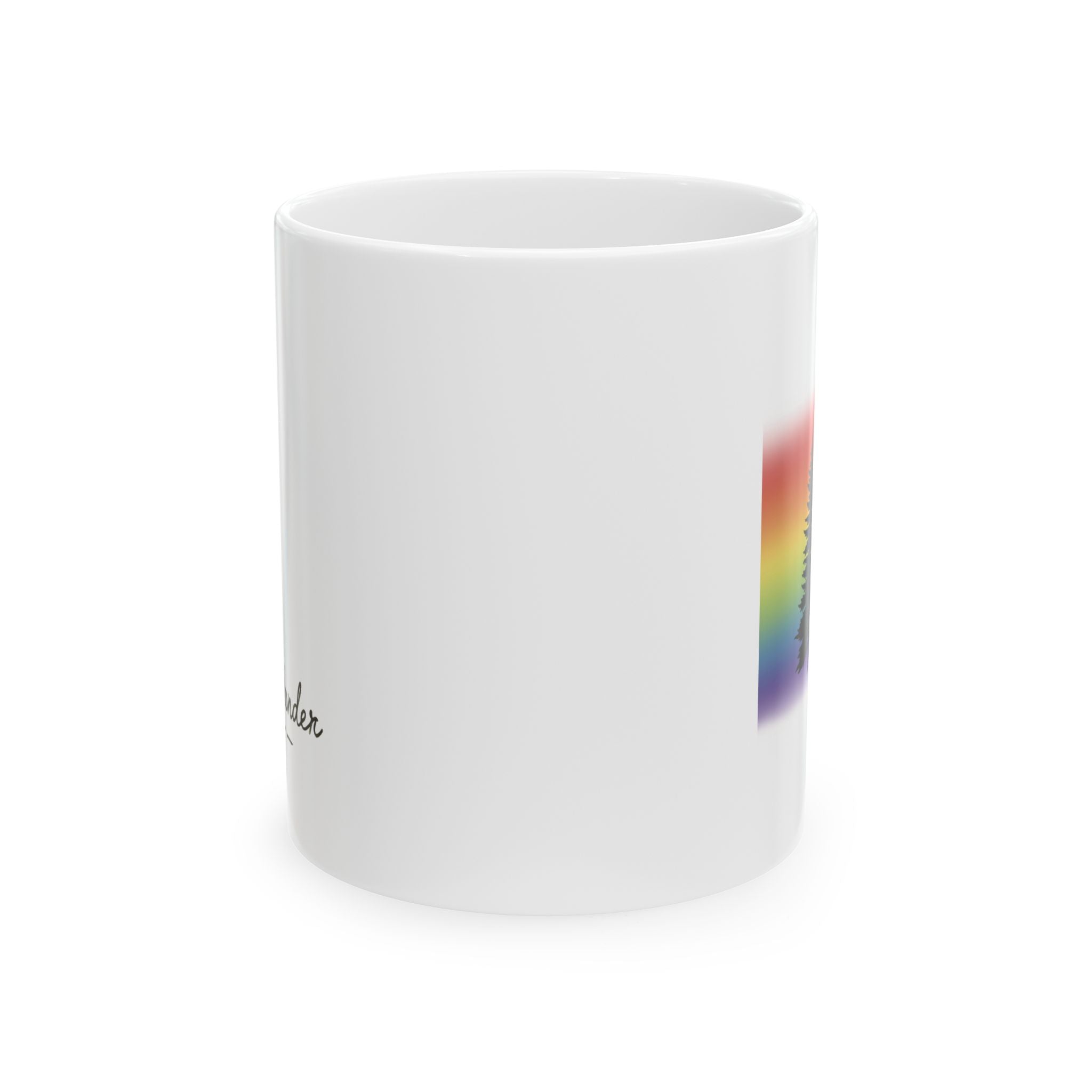 Rainbow Pride Tree Mug | LGBTQ+ Nature Ceramic Coffee Cup | Queer Morning Ritual Mug | Gay Pride Gift | Wild & Wander