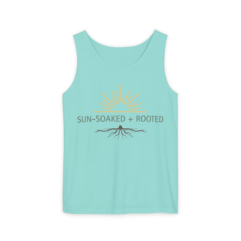 Wild & Wander Sun-Soaked + Rooted Tank Top - Boho Summer Muscle Tank