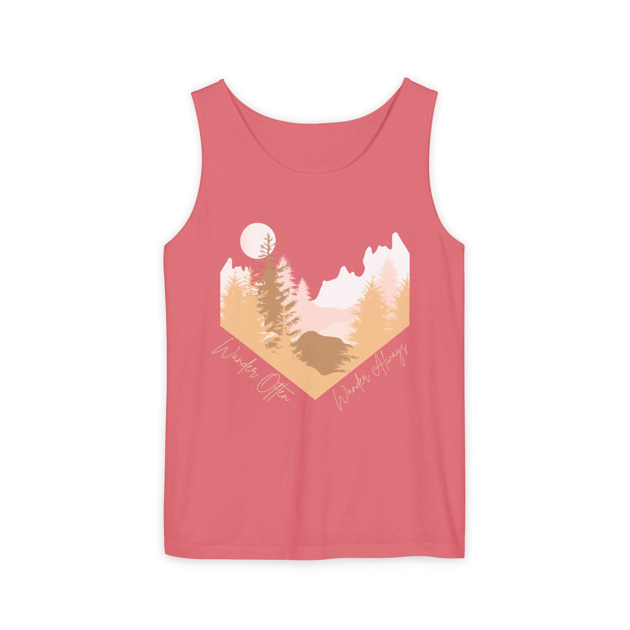 Wander Often Tank Top - Comfort Colors Garment-Dyed Muscle Tank | Earthy Adventure Summer Shirt by Wild & Wander