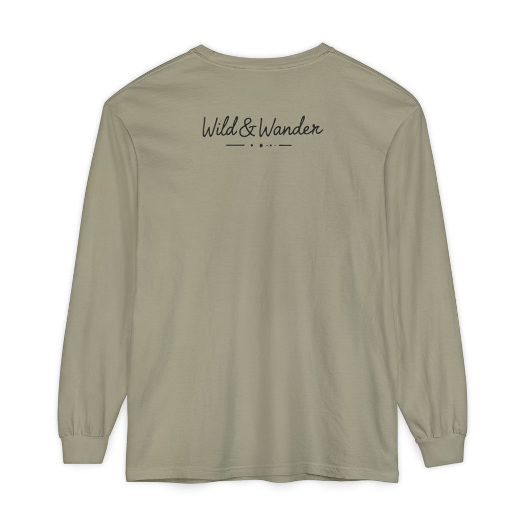 Mountain Sunrise Long Sleeve Tee - Wild & Wander Adventure Shirt