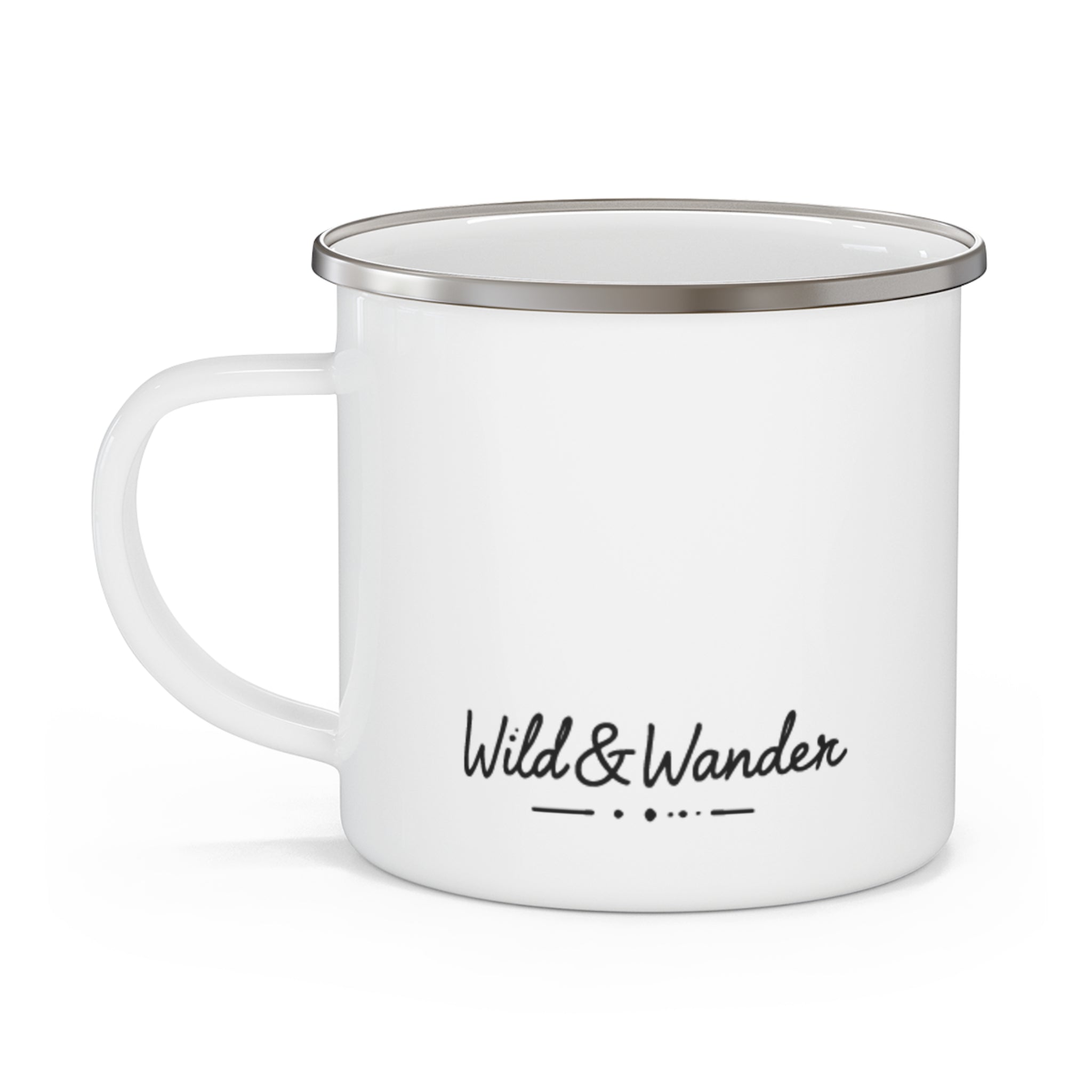 Get a Little Wild Camping Mug - Enamel Adventure Cup for Outdoor Coffee | Wild & Wander Mug