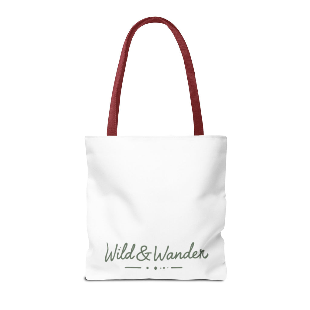 Get a Little Wild Tote Bag - Bear Forest Design | Durable Cotton Handle Market Bag