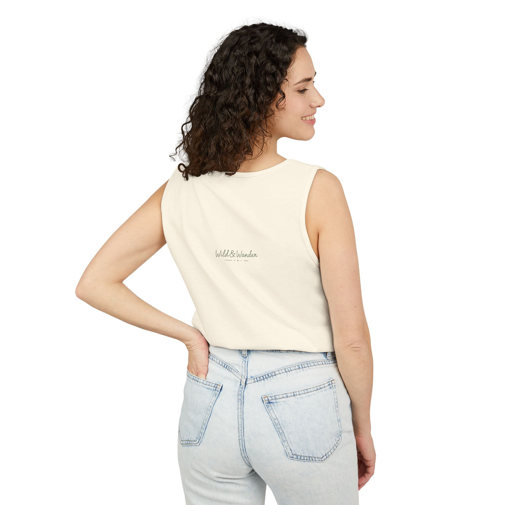 Get a Little Wild Bear Tank Top - Nature Graphic | Soft Garment-Dyed Unisex Fit