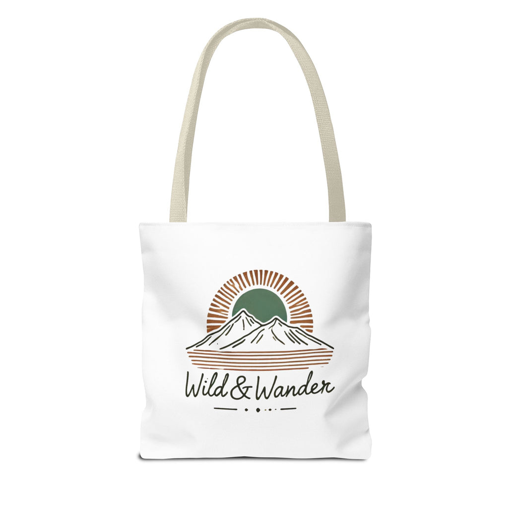 Wild & Wander Logo Tote Bag - Durable All-Over Print Adventure Tote (3 Sizes)