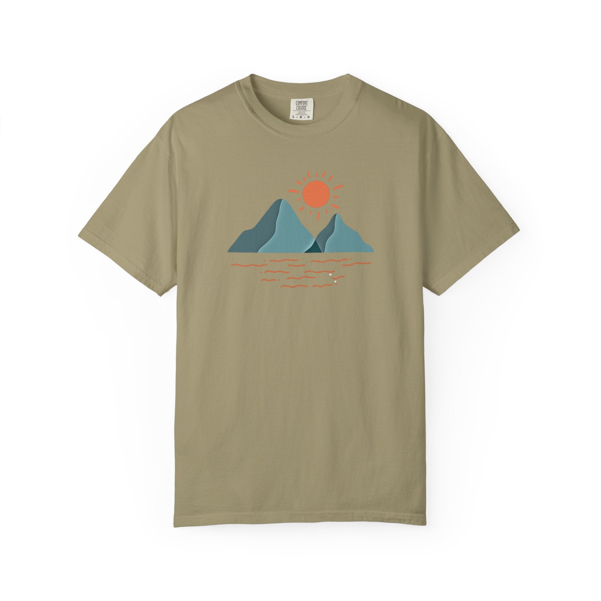 Mountain Sunrise Comfort Colors T-Shirt | Wild & Wander Nature Tee | Soft Washed Cotton | Relaxed Fit Adventure Shirt