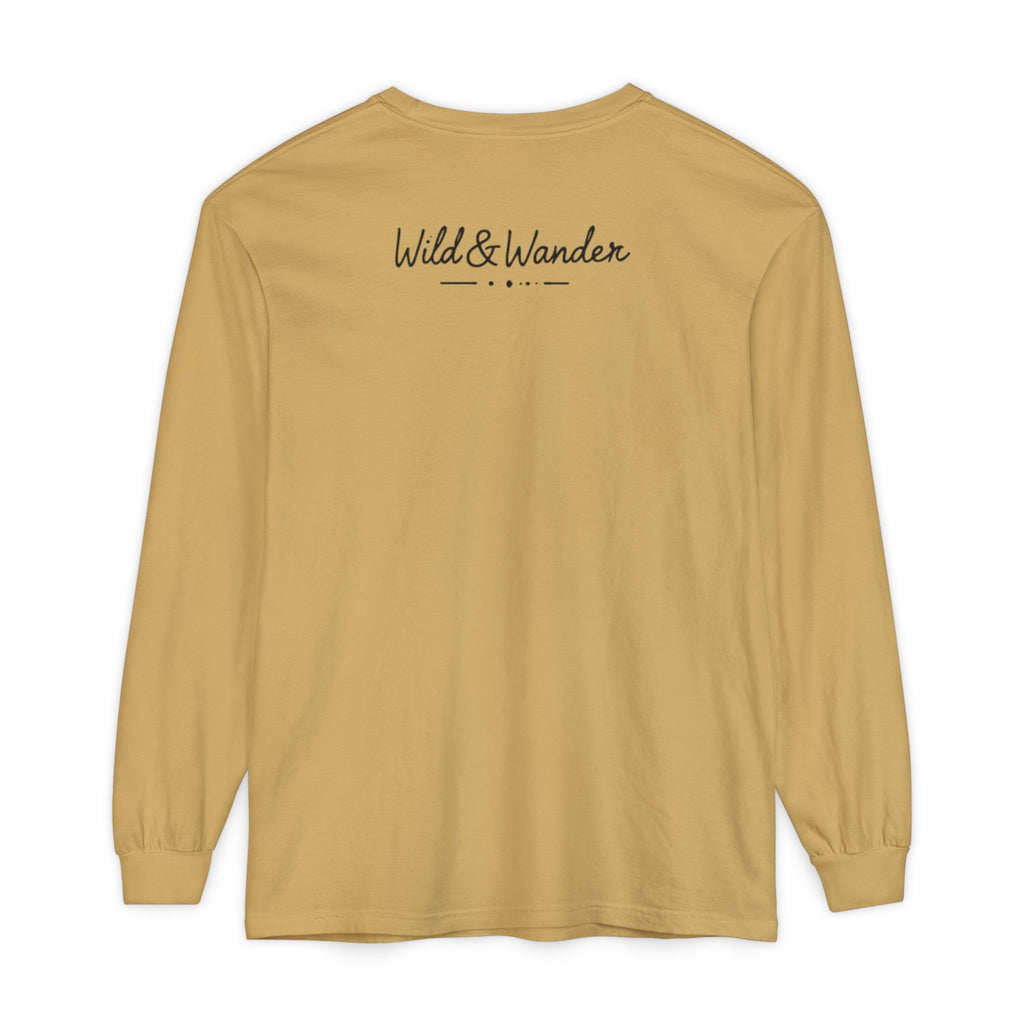 Mountain Sunrise Long Sleeve Tee - Wild & Wander Adventure Shirt