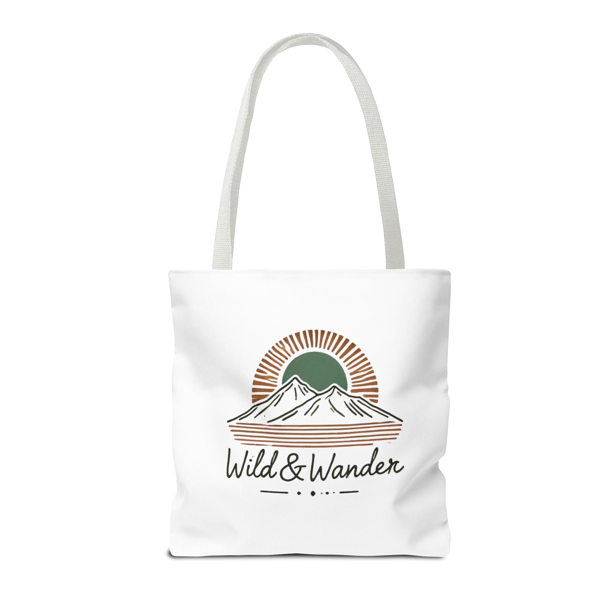 Wild & Wander Logo Tote Bag - Durable All-Over Print Adventure Tote (3 Sizes)