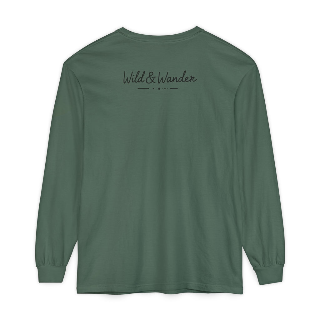 Mountain Sunrise Long Sleeve Tee - Wild & Wander Adventure Shirt