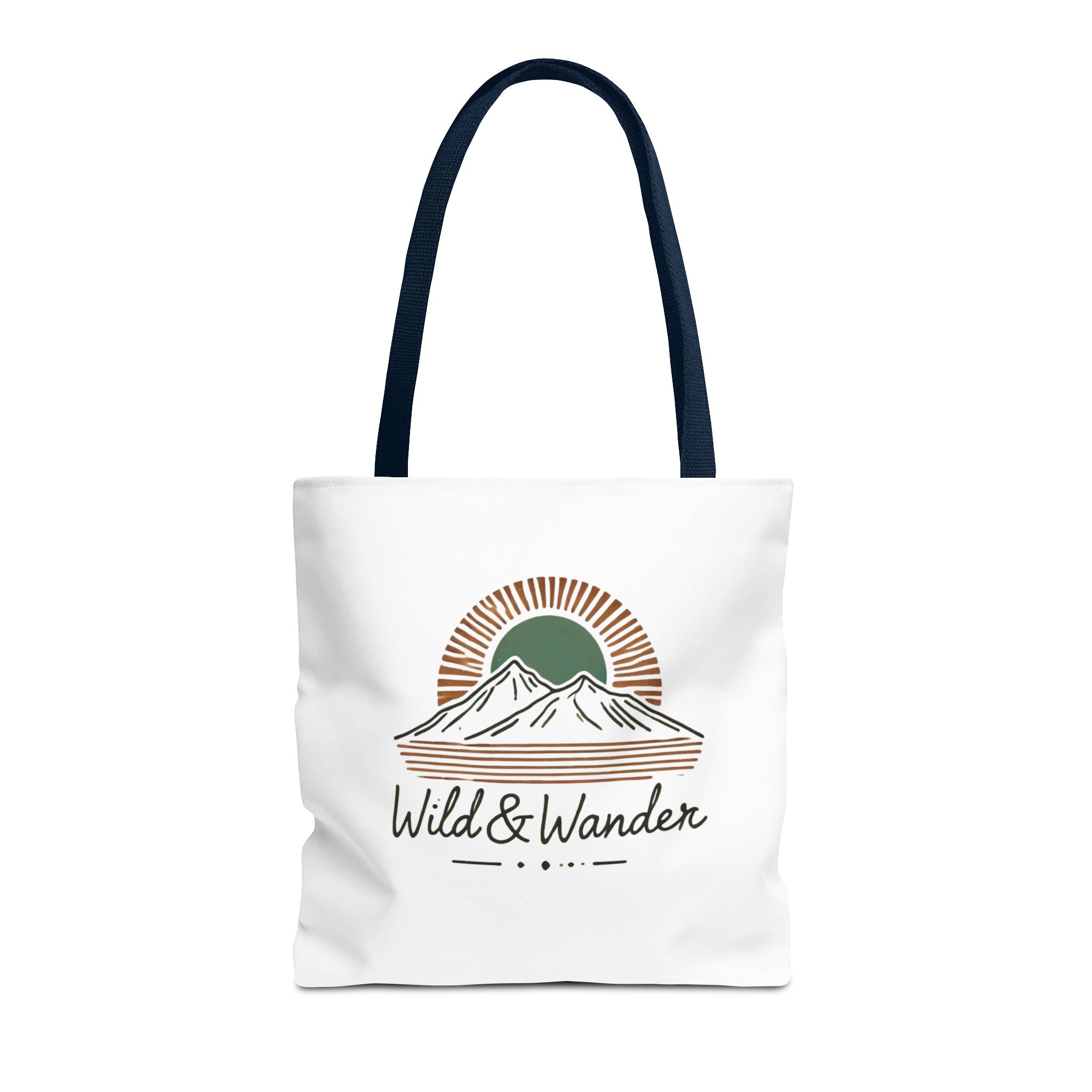 Wild & Wander Logo Tote Bag - Durable All-Over Print Adventure Tote (3 Sizes)