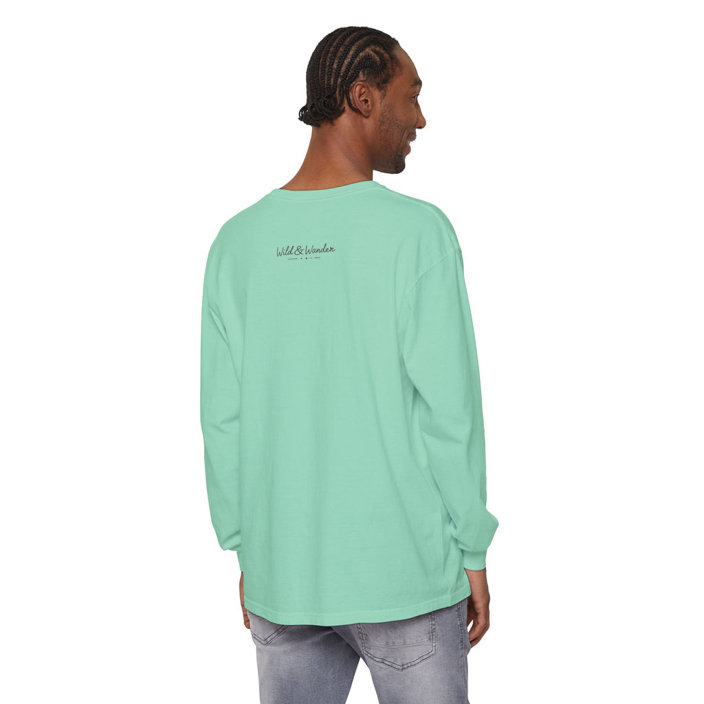 Get a Little Wild Bear Long Sleeve -Nature Graphic Tee | Soft Cotton Adventure Layer