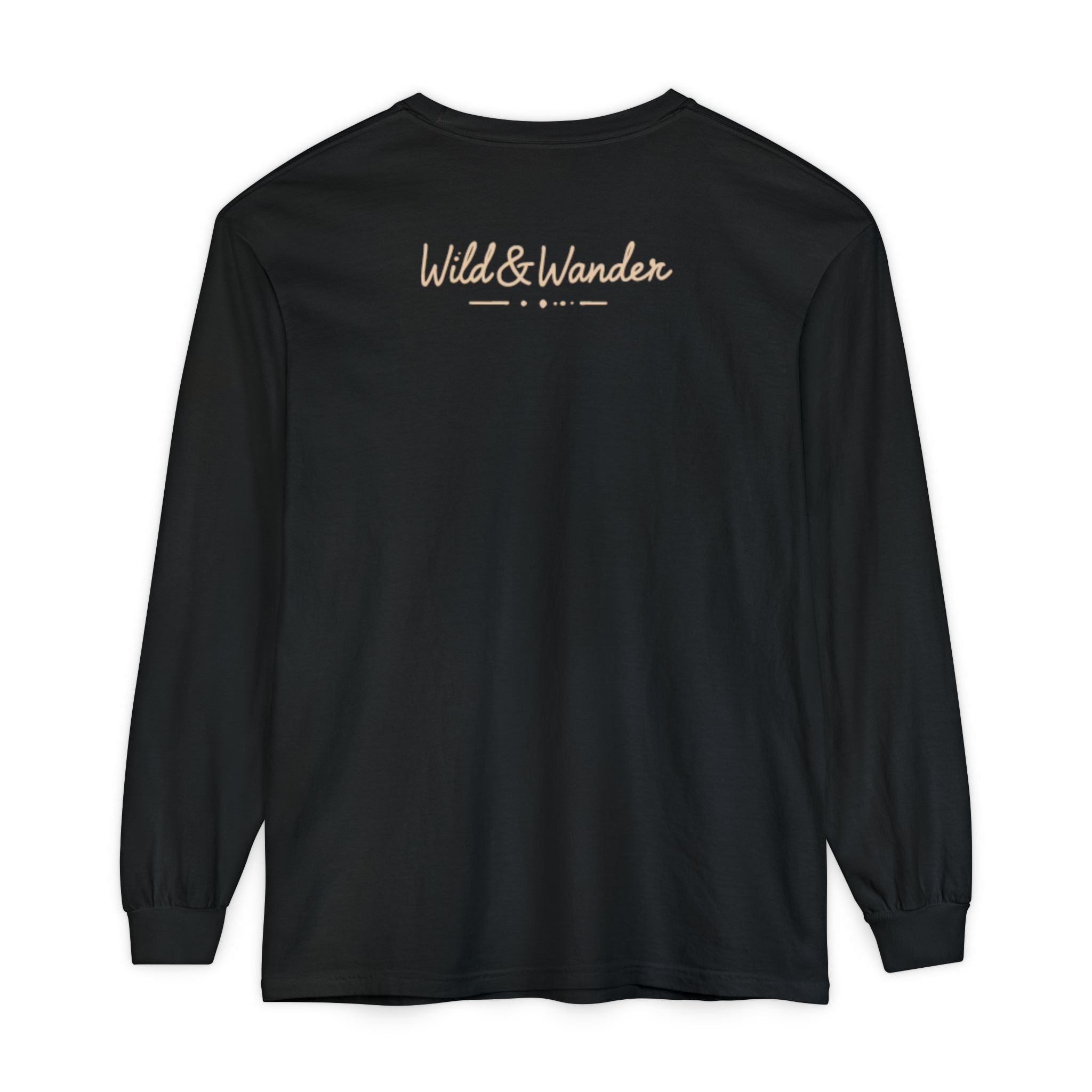 Wander Often Long Sleeve Shirt, Soft Nature Graphic Tee, Wild & Wander