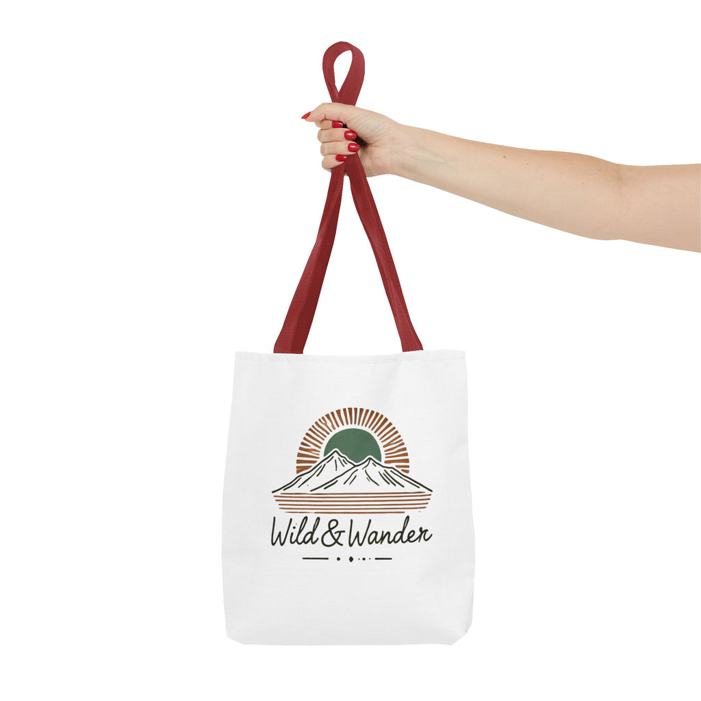 Wild & Wander Logo Tote Bag - Durable All-Over Print Adventure Tote (3 Sizes)