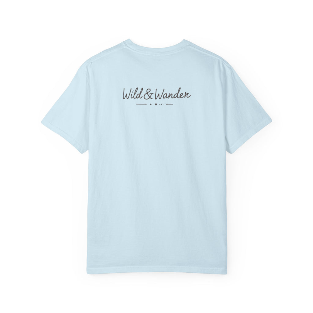 Wander Always Sunset T-Shirt | Wild & Wander Adventure Tee | Comfort Colors Garment-Dyed Shirt